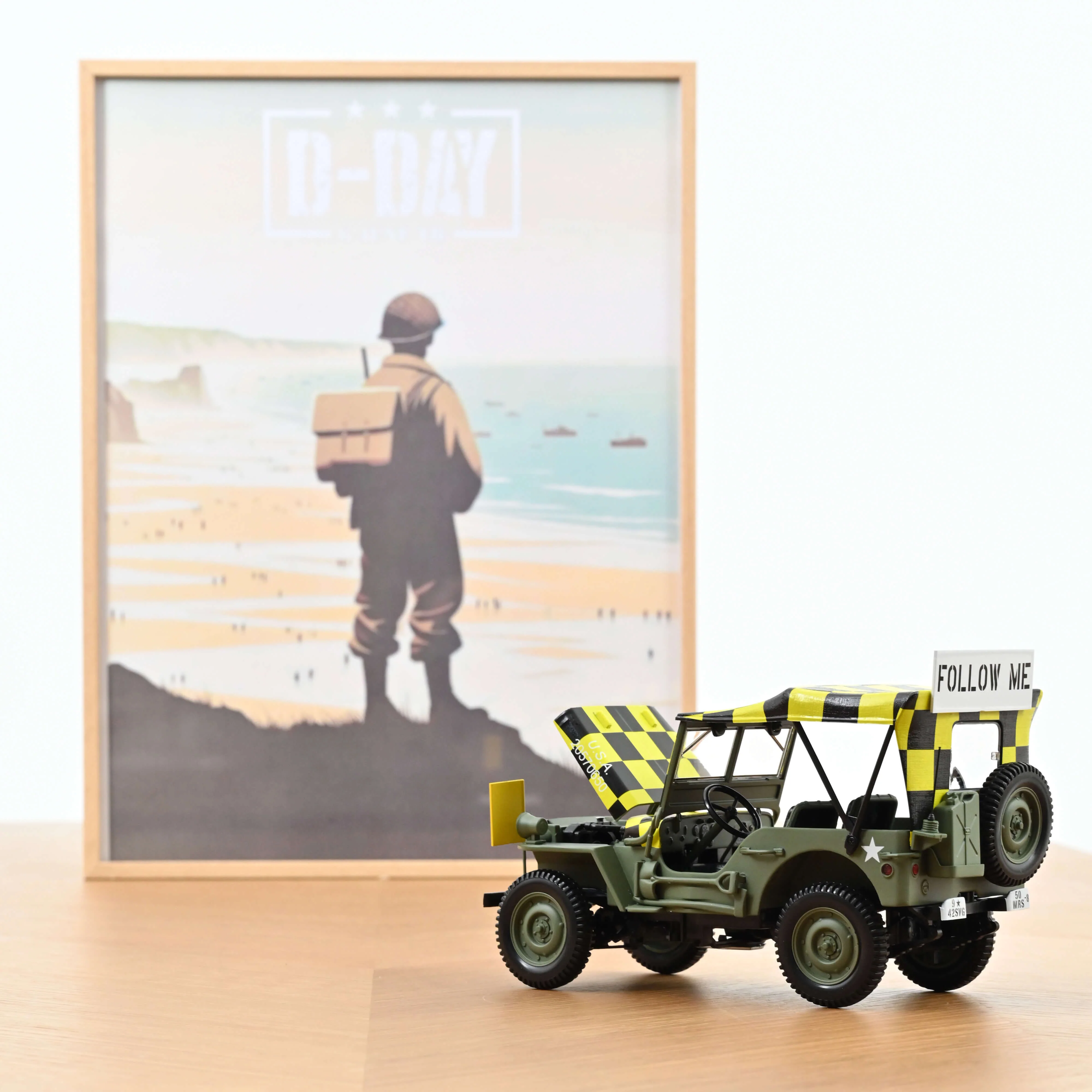 Jeep Militaire 1944 Follow Me 1/18 - 200pcs