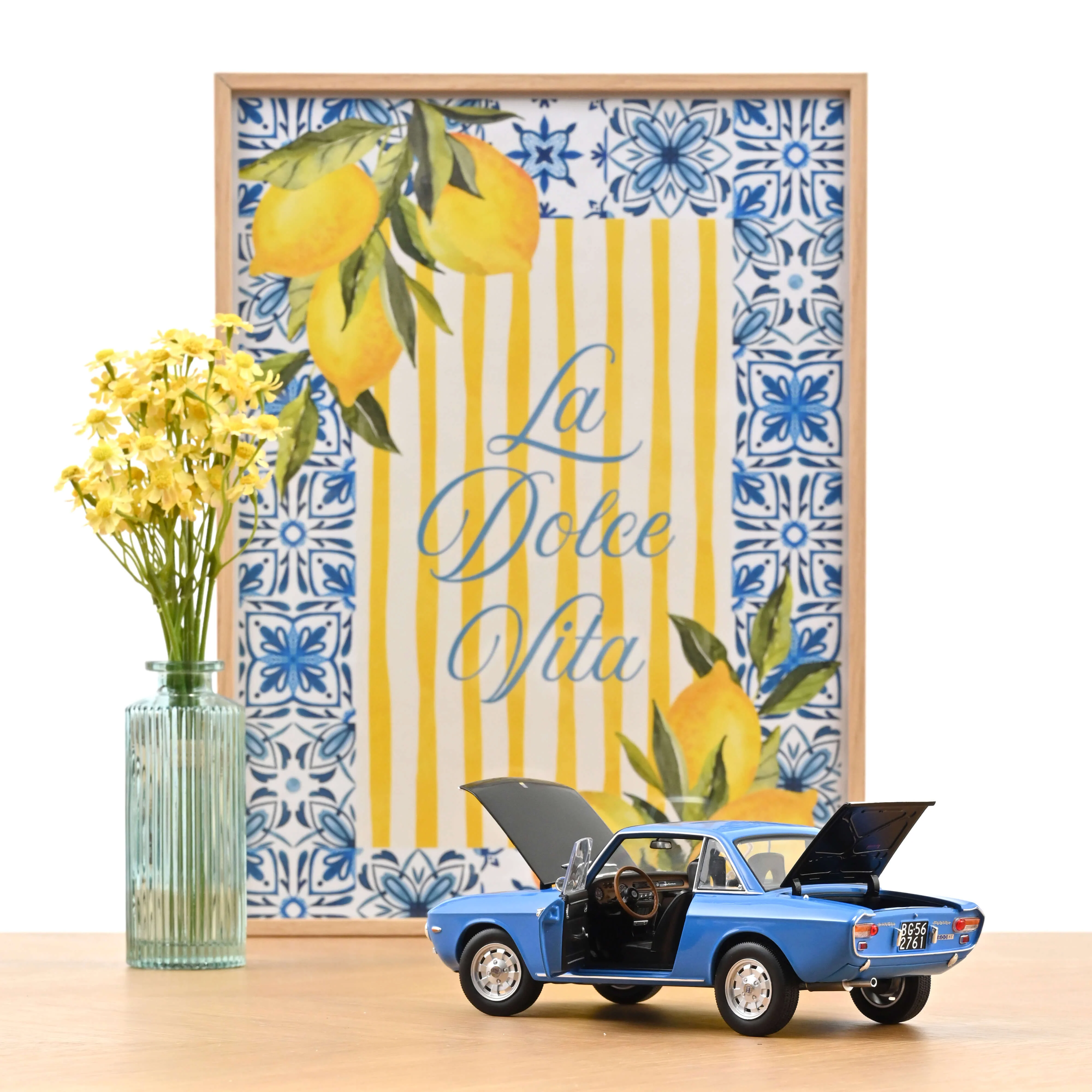 Lancia Fulvia 1600 HF 1971 Bleu  Moyen 1/18 - 200pcs