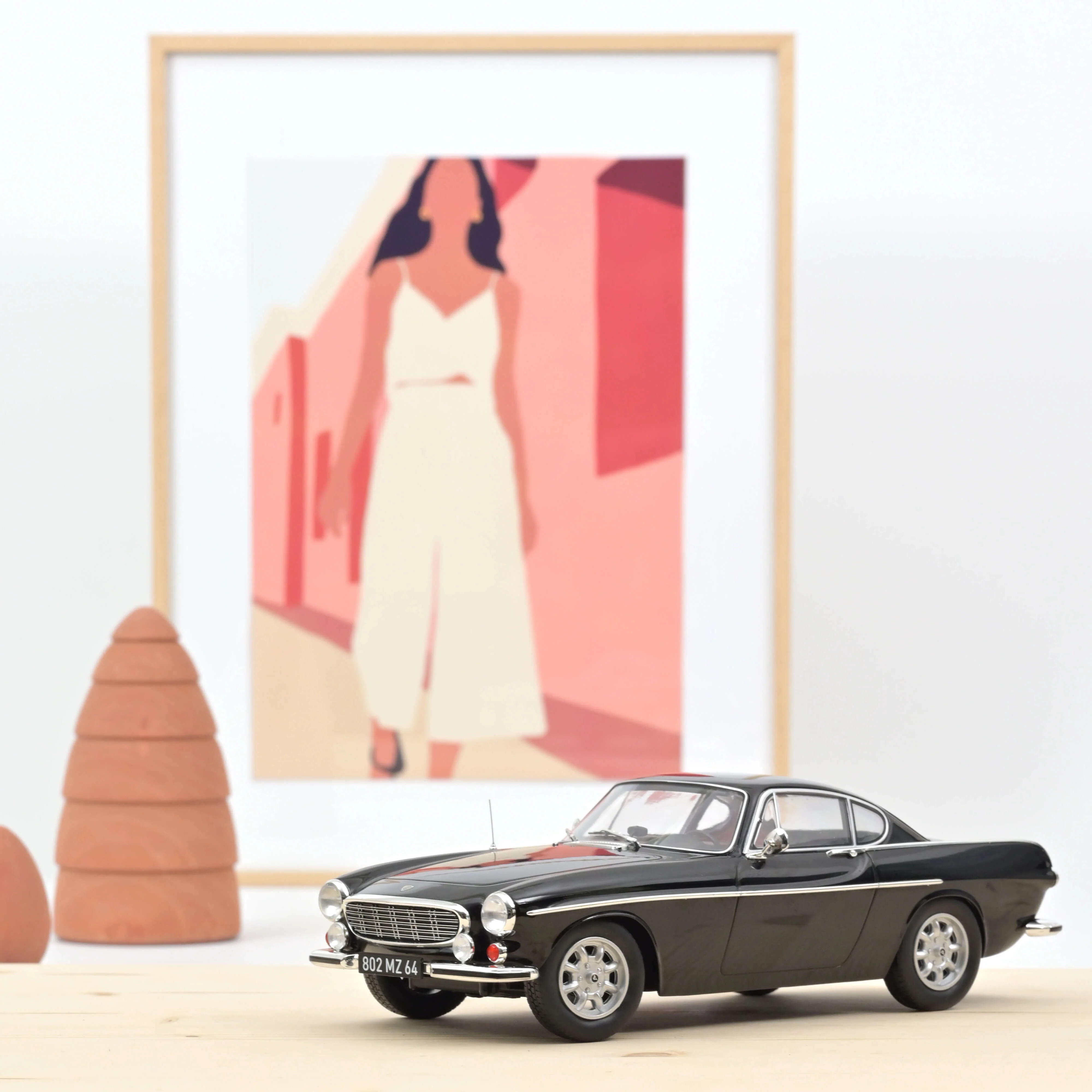 Volvo 1800 S 1967 Noir 1/18 - 400pcs