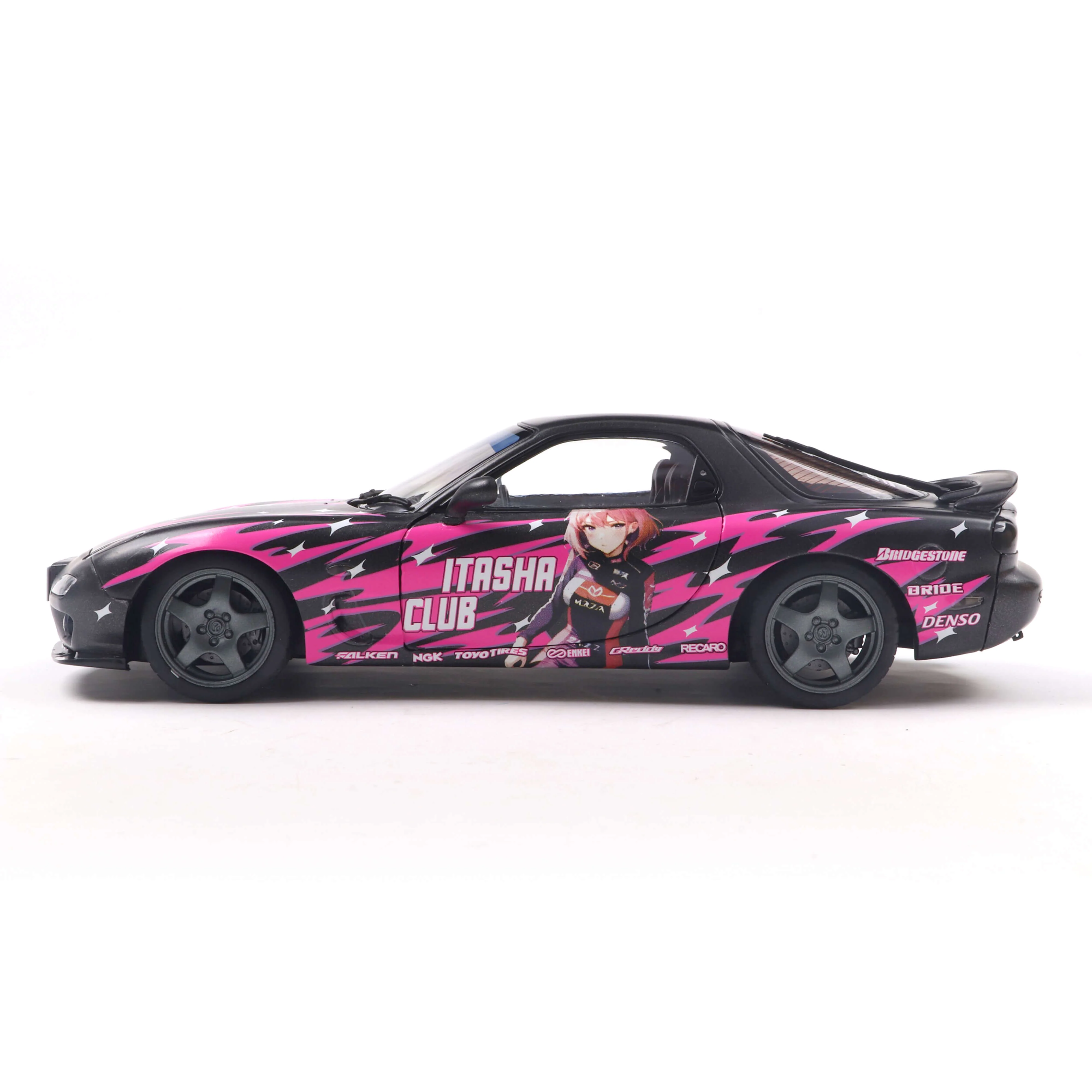 Mazda RX7 Fd3Rs Solido Works Itasha Club Pink 1999 1/18