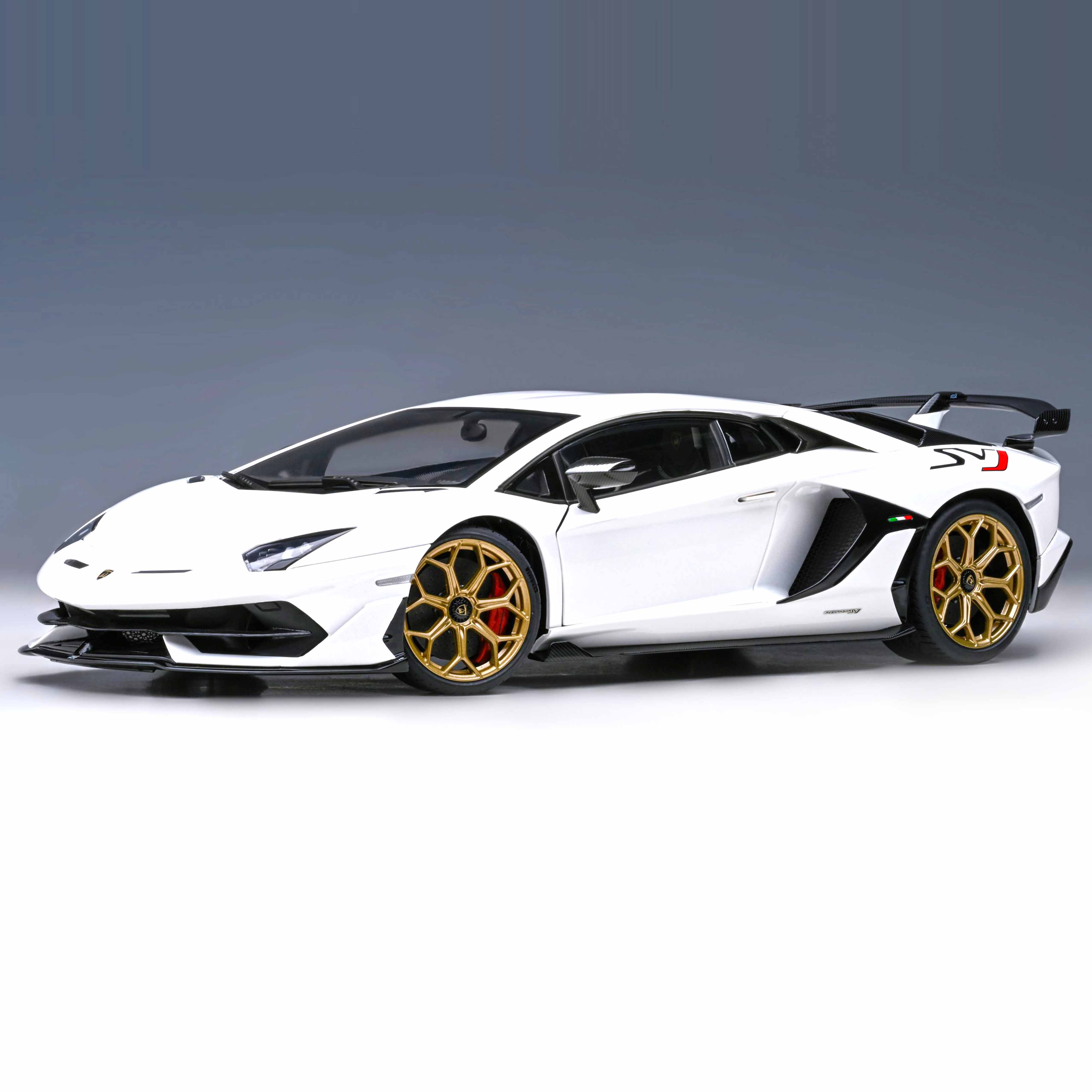 Lamborghini Aventador SVJ 2019 Asopo/Blanc Métallisé 1/18