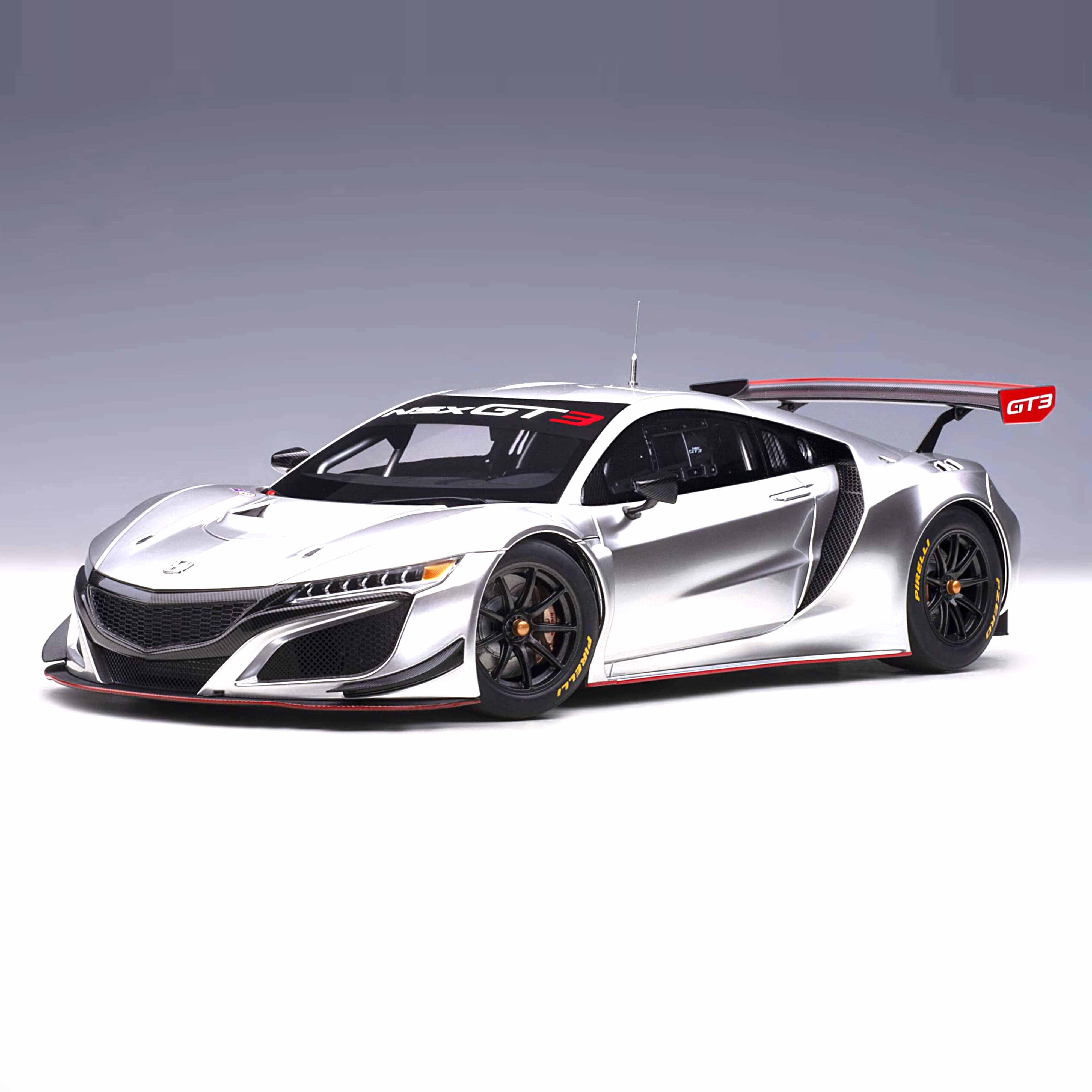 Honda NSX GT3 2018 Argent 1/18