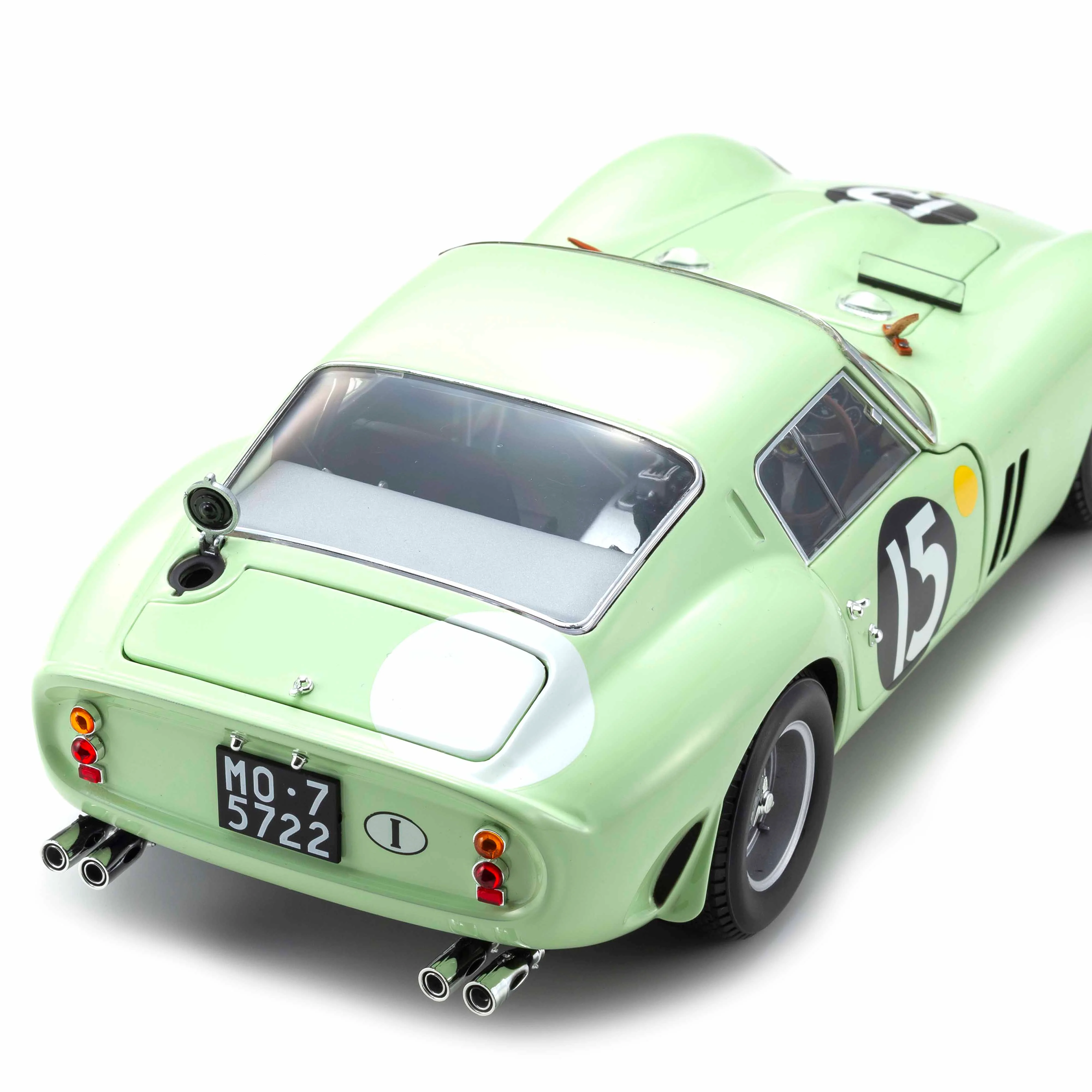 Ferrari 250 GTO 1962 Goodwood Tourist Trophy Vert Clair N°15 1/18