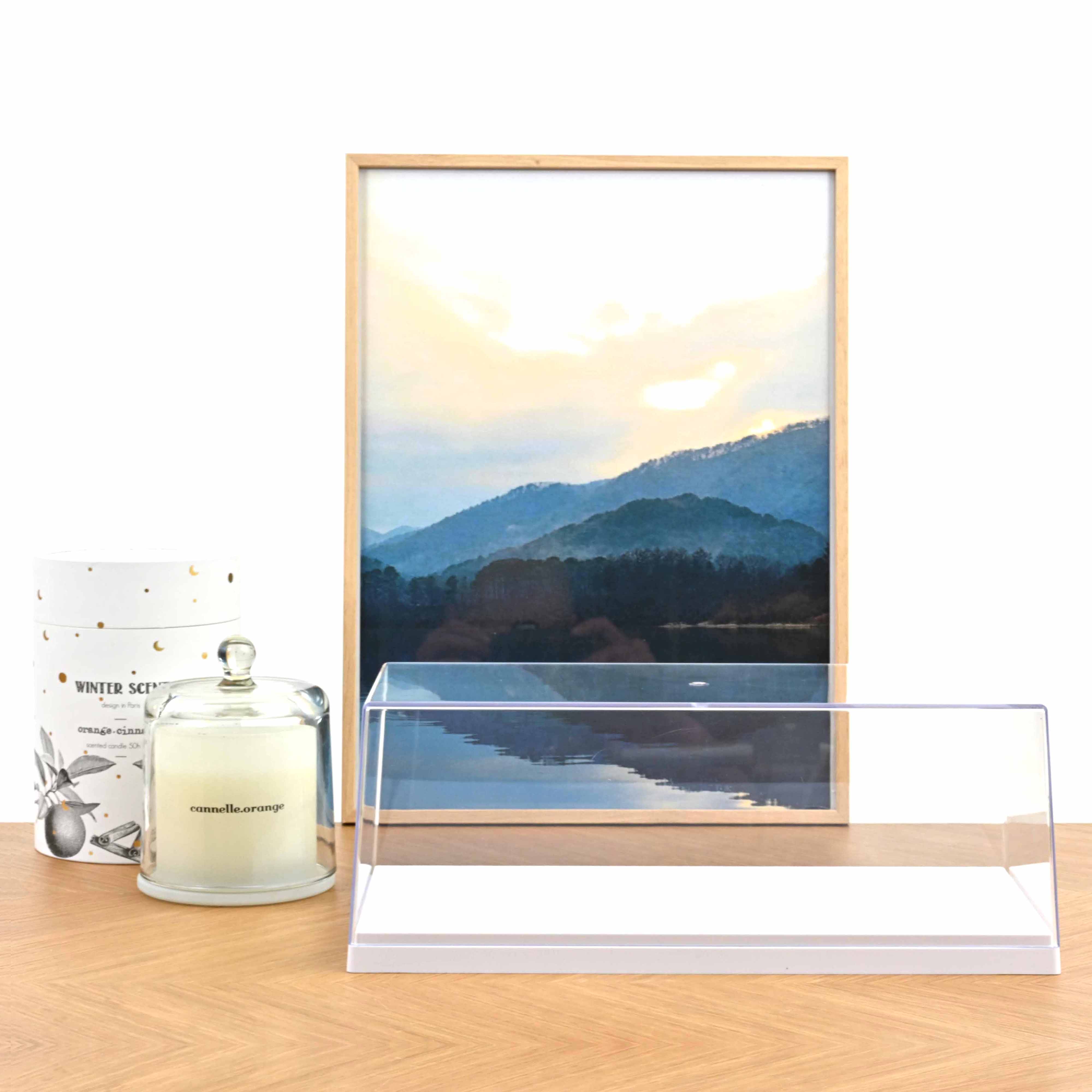 Boîte vitrine blanche 1/18