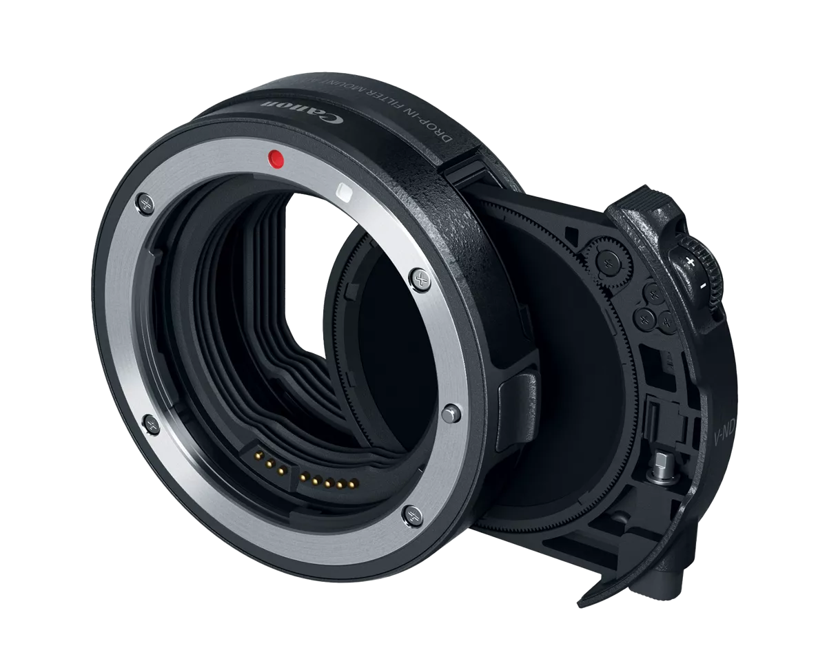 Drop-In Filter Mount Adapter EF-EOS R with Drop-In Variable ND Filter A