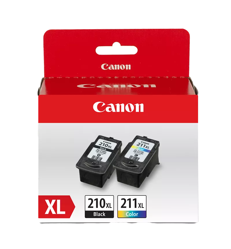PG-210/CL-211 XL Combo Ink Pack with Photo Paper Glossy (50 Sheets 4x6)