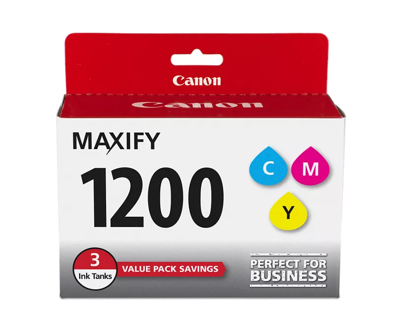 PGI-1200 Cyan, Magenta & Yellow 3 Ink Tank Value Pack