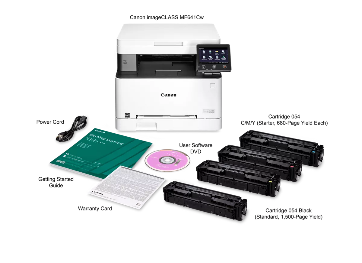 Color imageCLASS MF641Cw - Multifunction, Wireless, Mobile Ready Laser Printer With 3 Year Limited Warranty