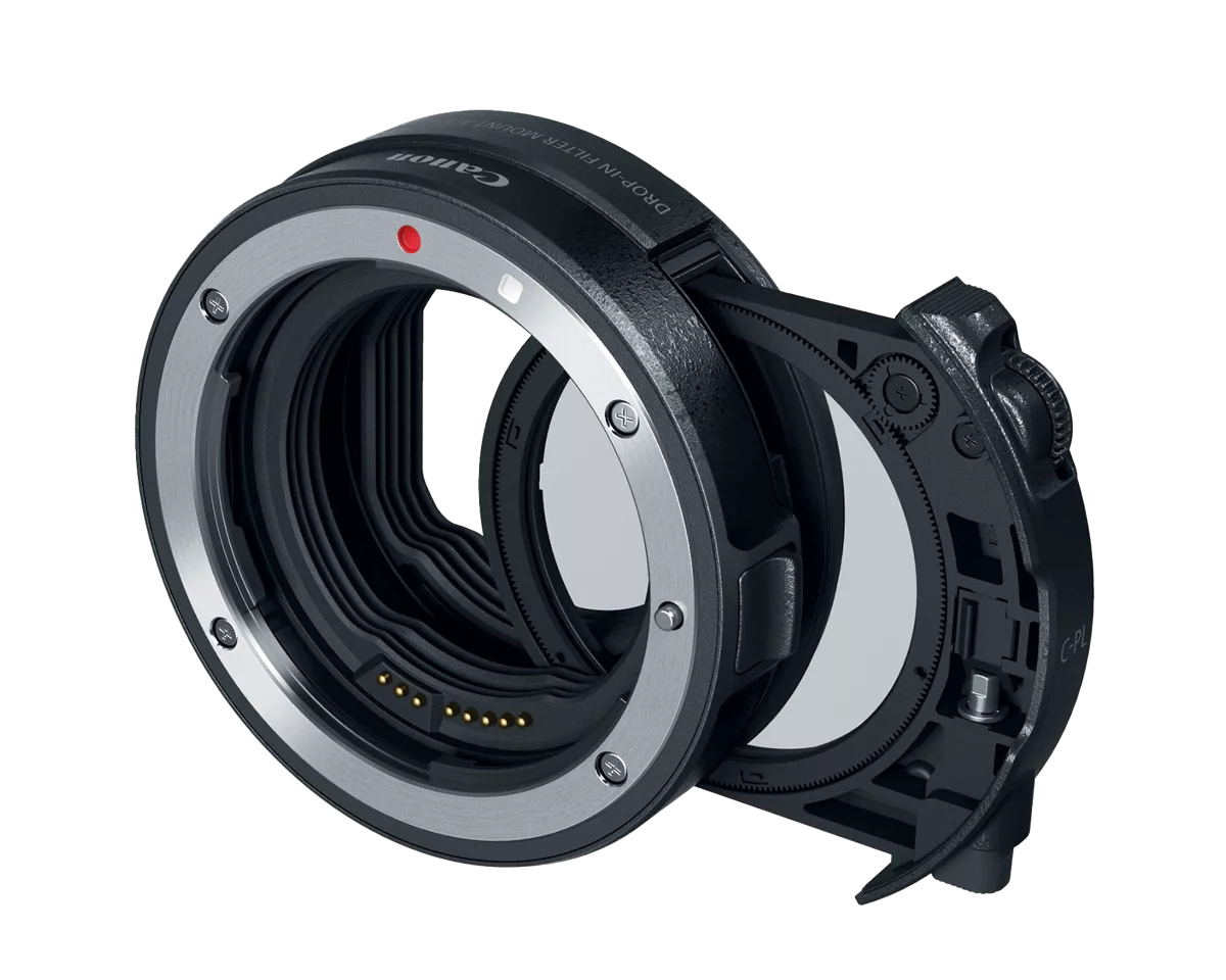 Drop-In Filter Mount Adapter EF-EOS R with Drop-In Circular Polarizing Filter A