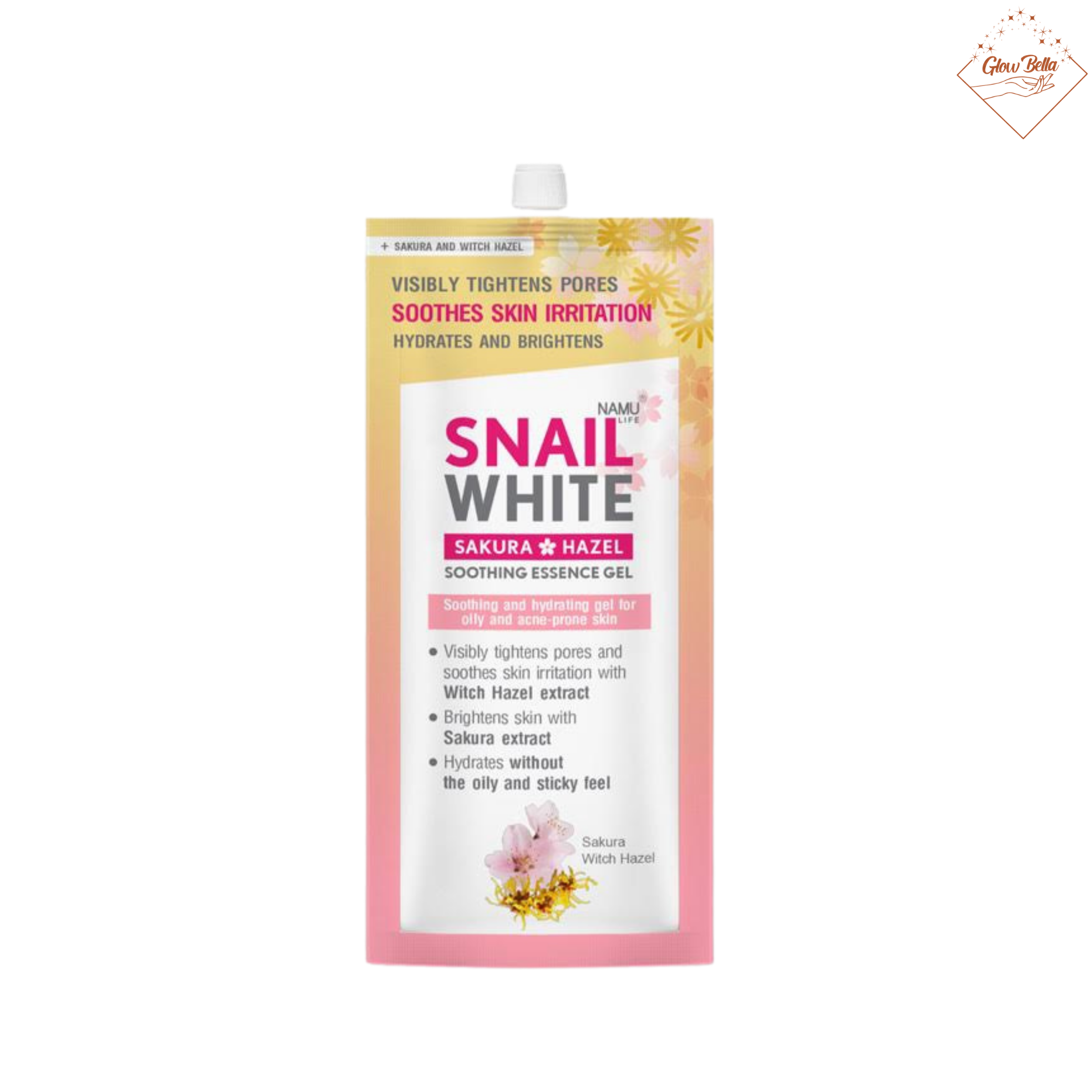 NAMU LIFE SNAILWHITE Sakura Hazel Soothing Essence Gel 20ml