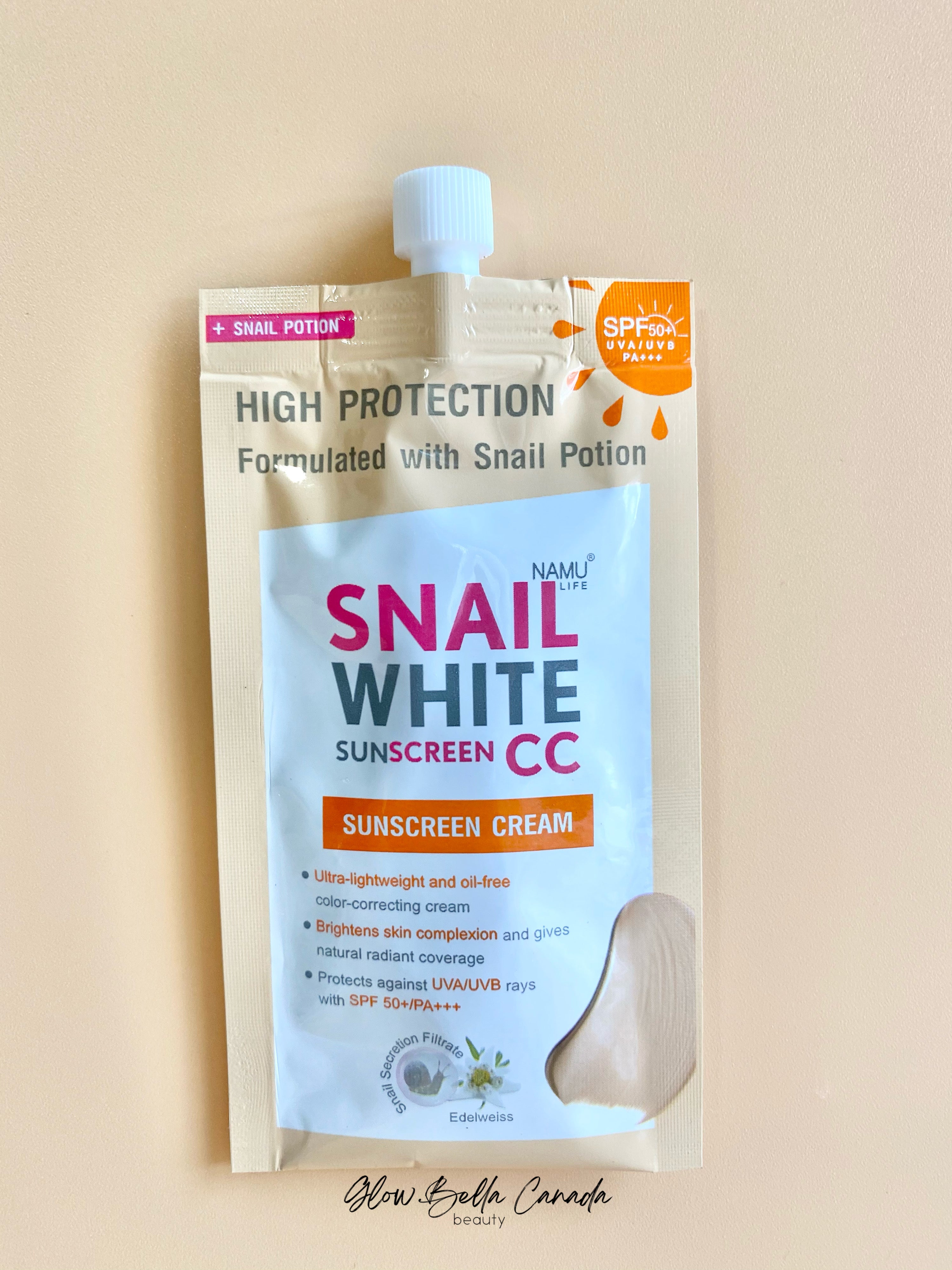 NAMU LIFE SNAILWHITE Sunscreen CC Cream SPF50+/PA++++