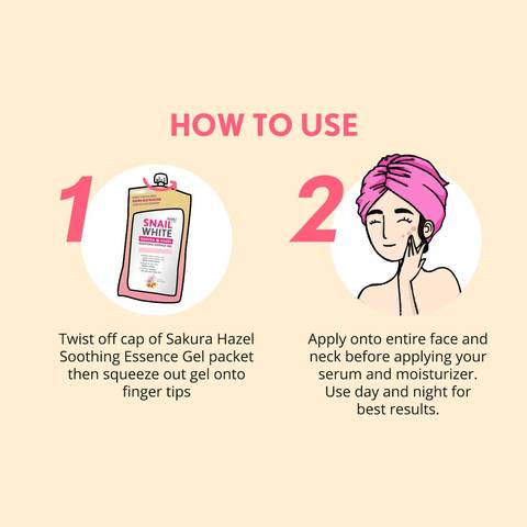 NAMU LIFE SNAILWHITE Sakura Hazel Soothing Essence Gel 20ml