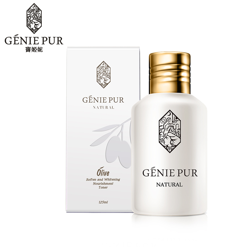 Olive Facial Toner GENIE PUR Skin Tone Conditioning Whitening & Prevent Skin Aging 115ml Natural Essence For Dry Allergic Skin