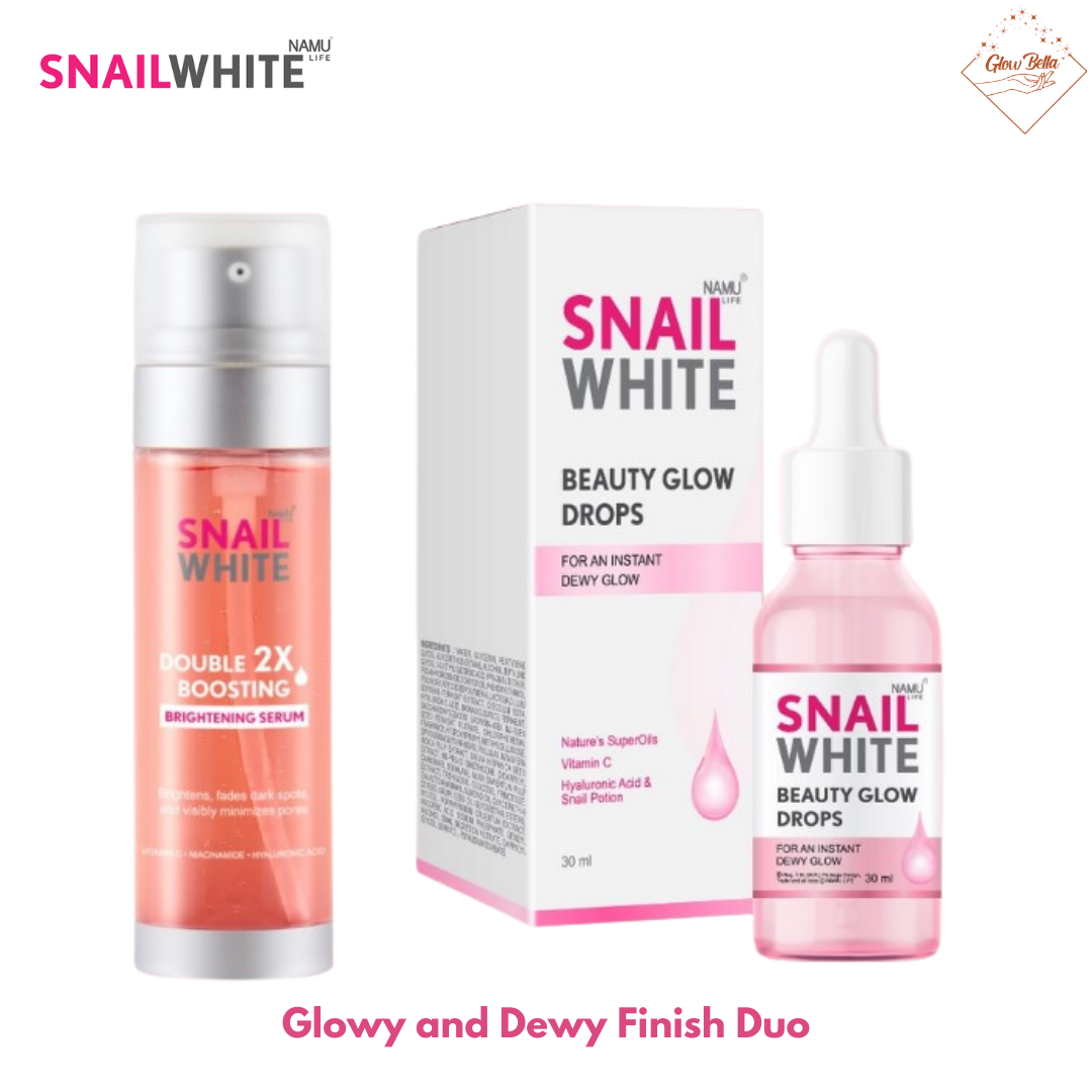 NAMU LIFE SNAILWHITE Glowy and Dewy Finish Duo