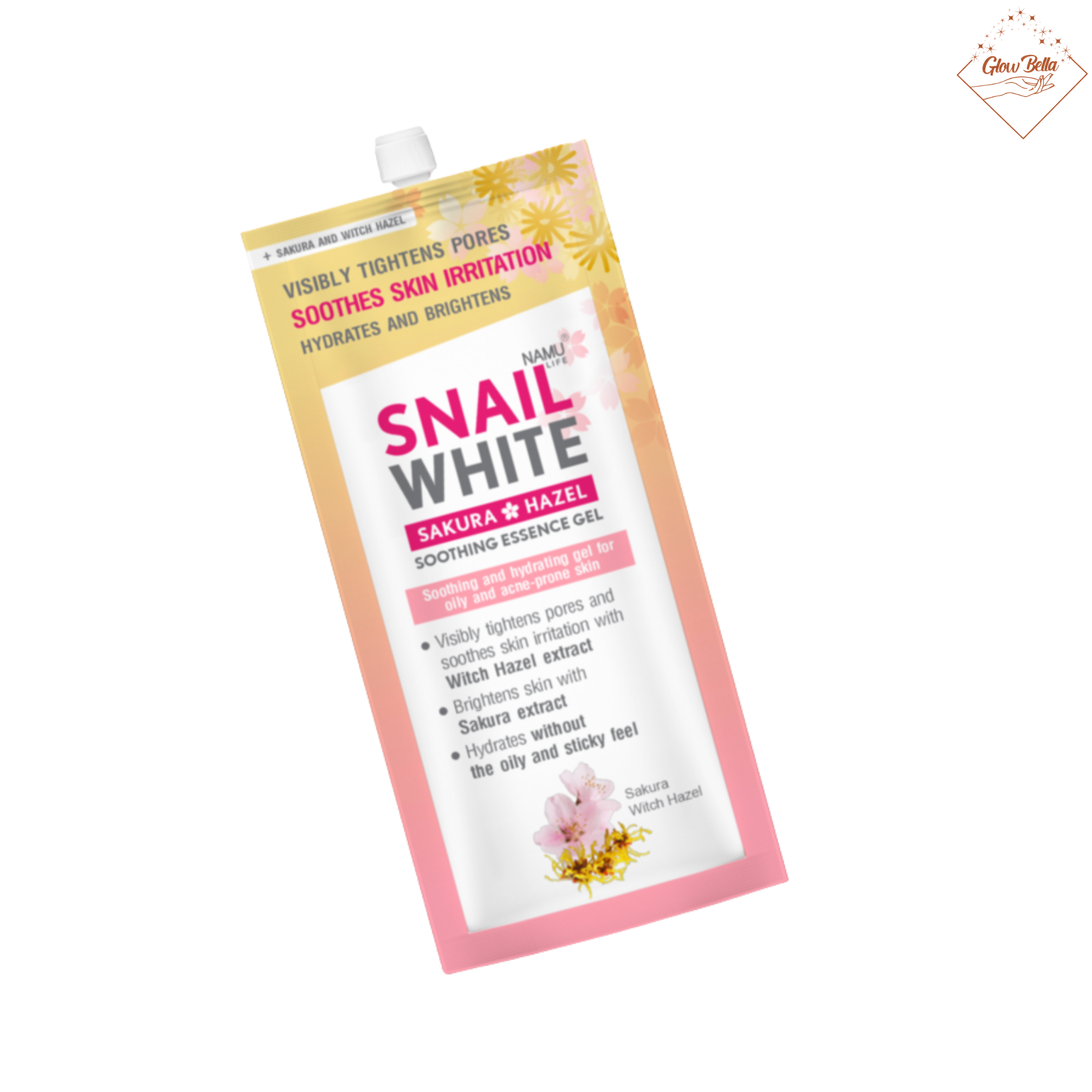 NAMU LIFE SNAILWHITE Sakura Hazel Soothing Essence Gel 20ml