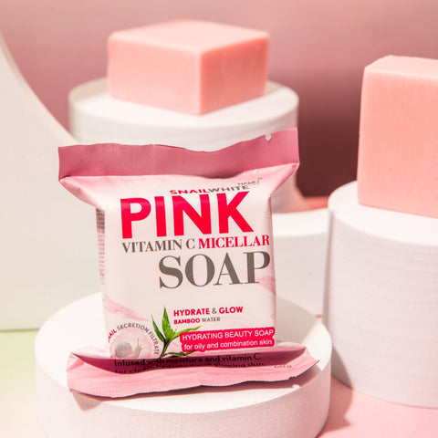 NAMU LIFE SNAILWHITE Pink Soap