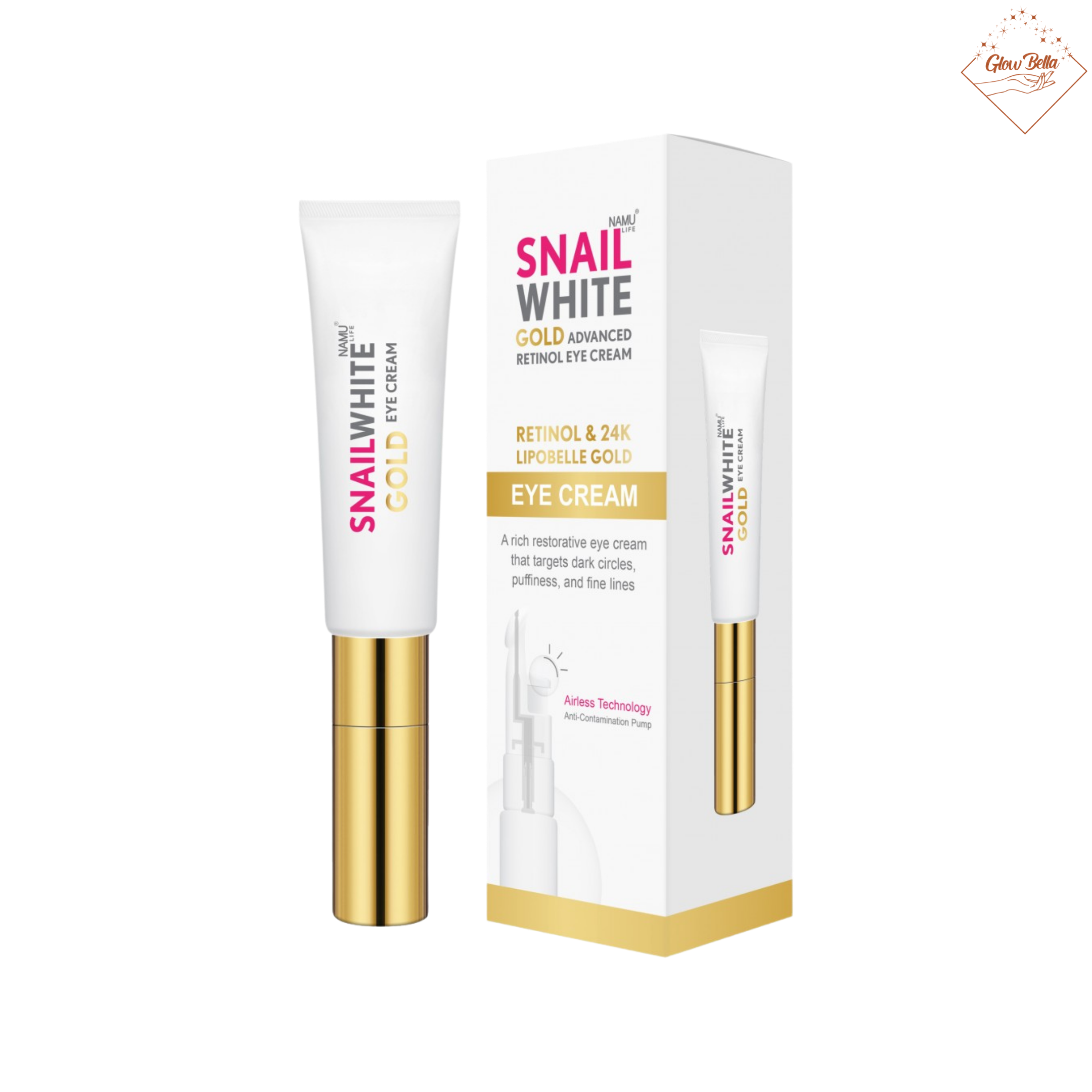 NAMU LIFE SNAILWHITE Gold Advanced Retinol Eye Cream