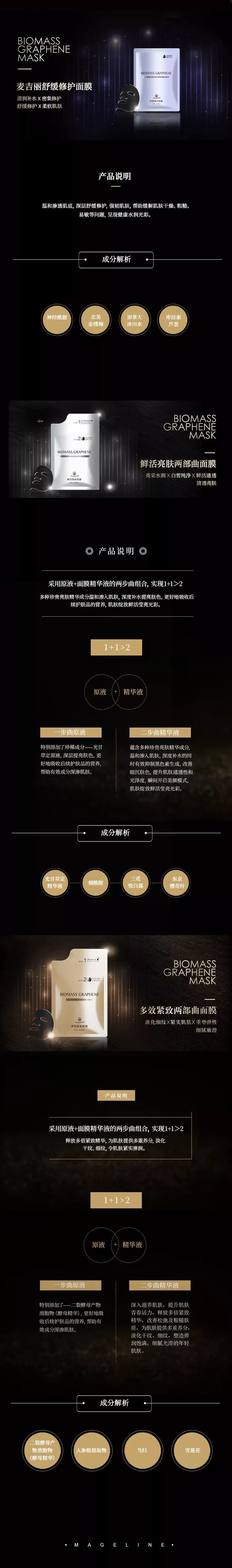 Mageline Biomass Graphene Deep Hydrating Mask