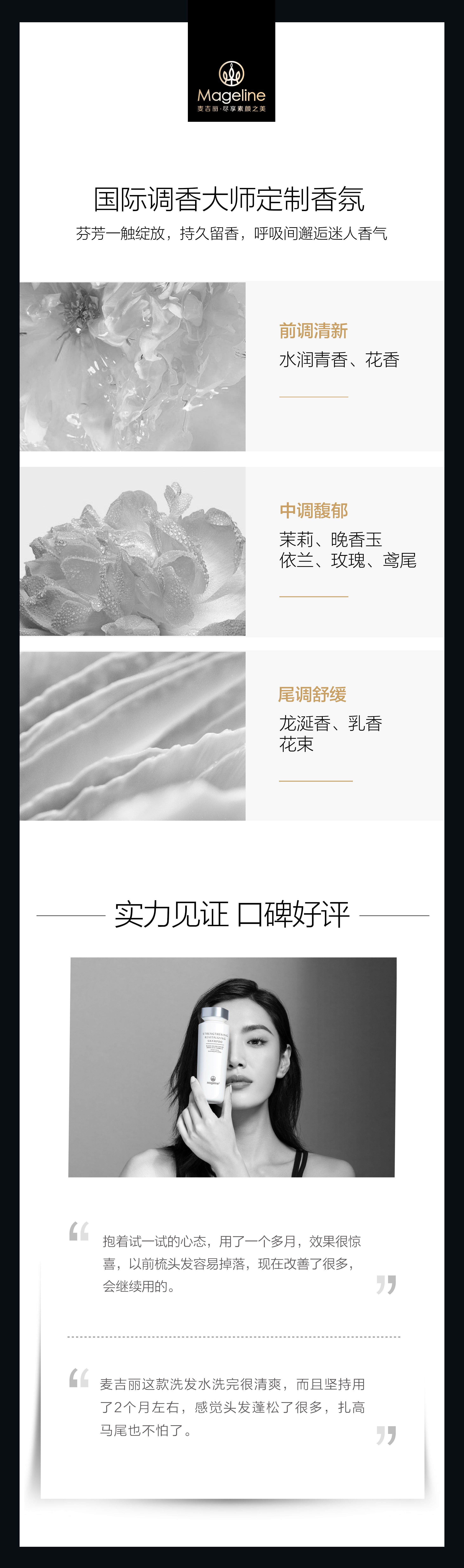 Mageline Black Golden Caviar Strengthening & Revitalising Shampoo (Anti-Hair Loss)