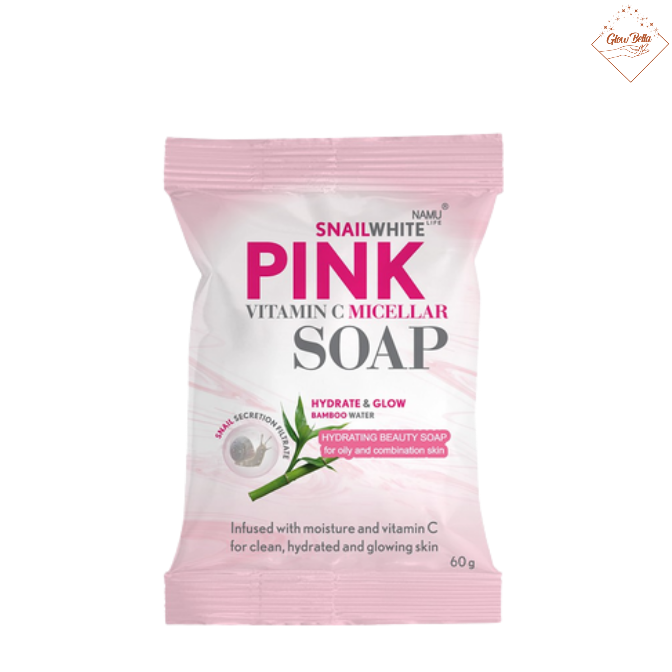 NAMU LIFE SNAILWHITE Pink Soap