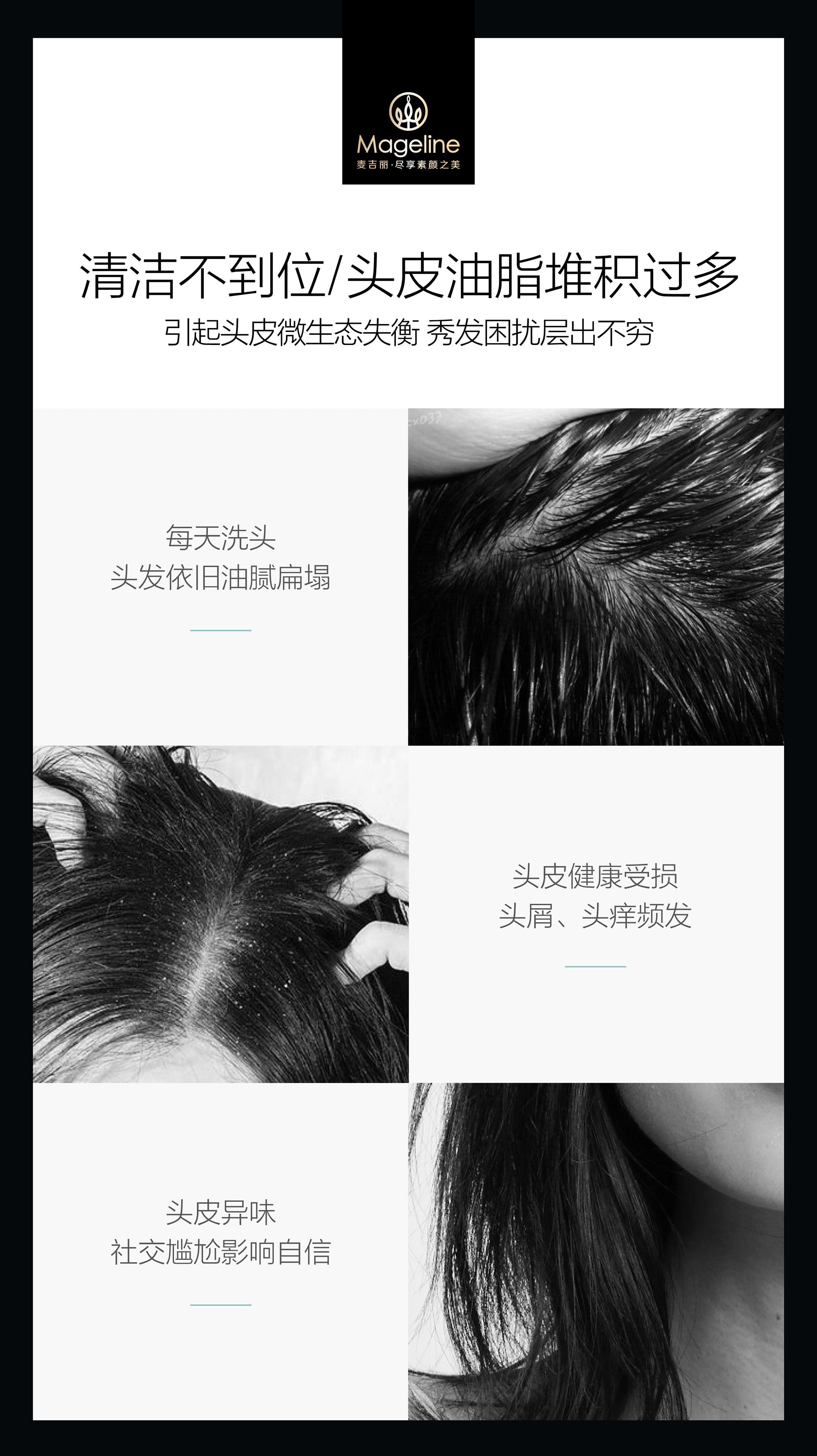 Mageline Black Golden Caviar Oil Control & Anti-Dandruff Shampoo