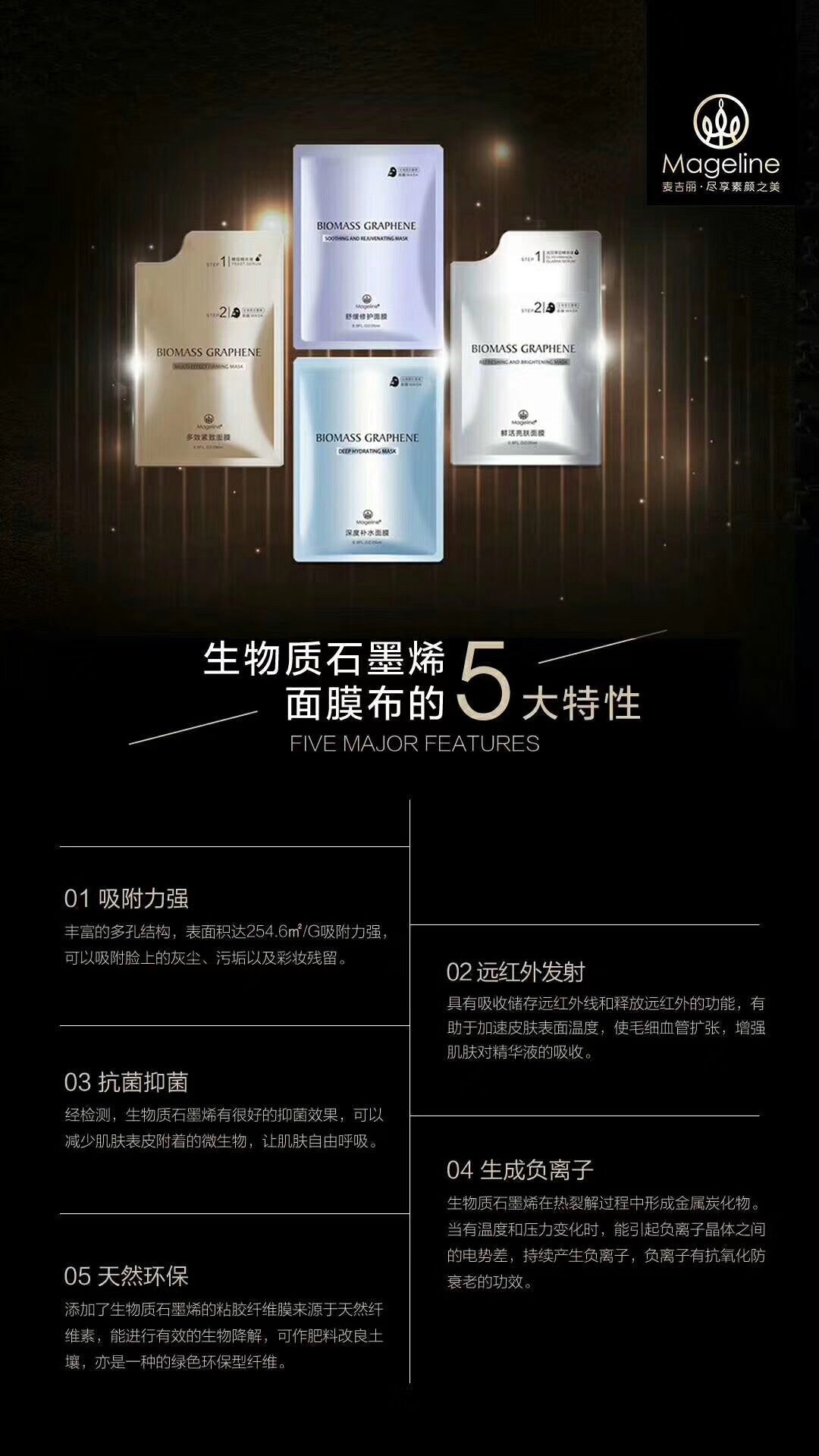 Mageline Biomass Graphene Soothing and Rejuvenating Mask