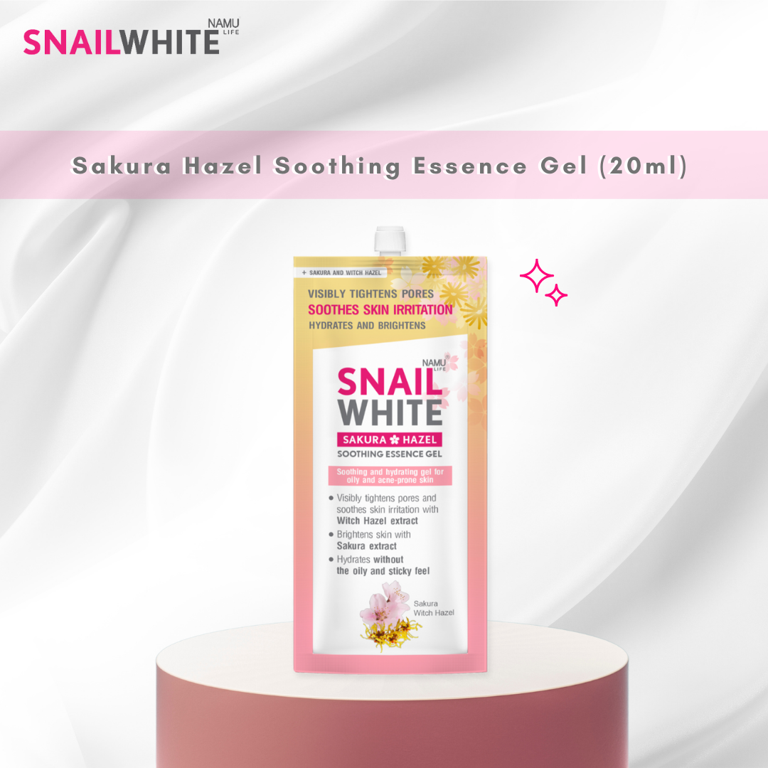 NAMU LIFE SNAILWHITE Sakura Hazel Soothing Essence Gel 20ml