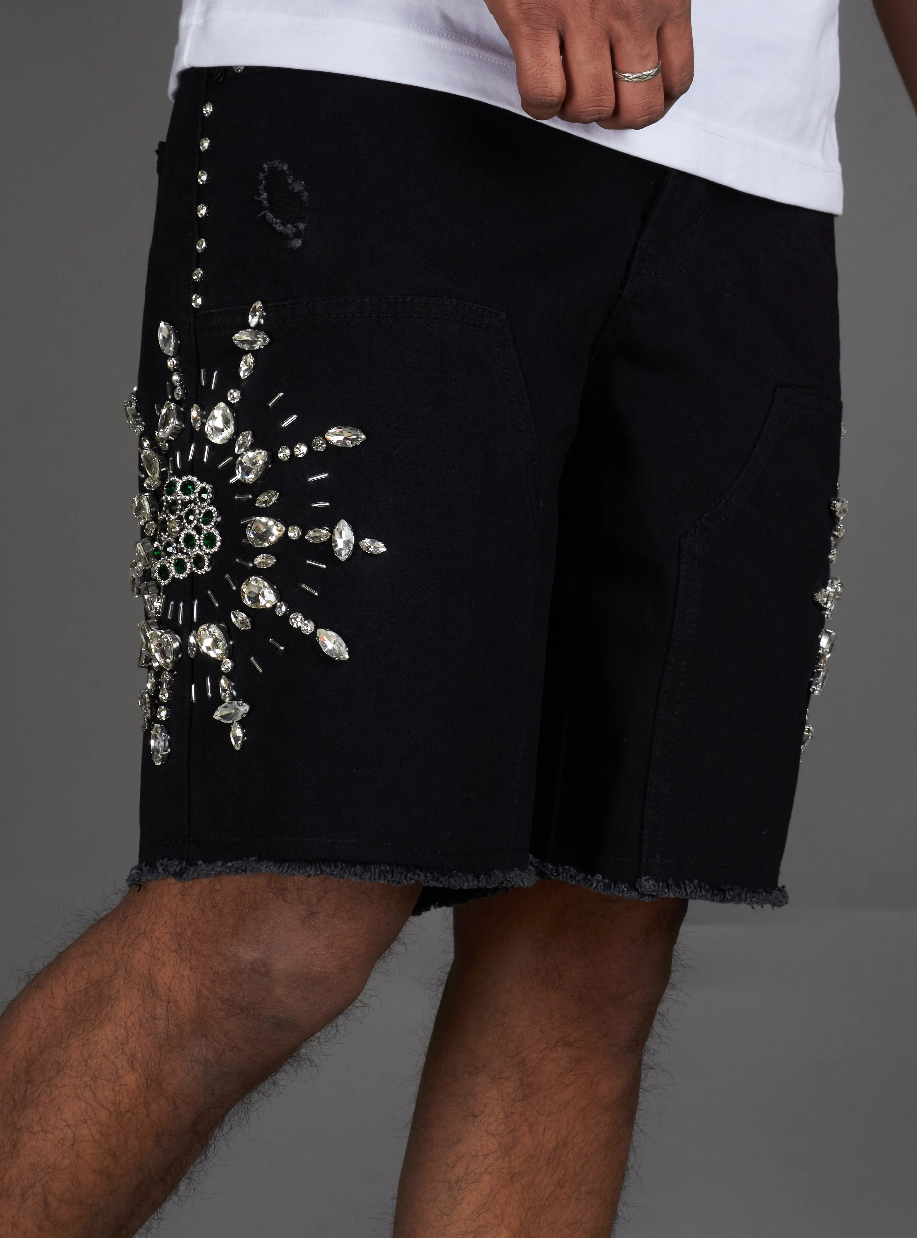 Politics Shorts - Maud - Jet Black Wash - 713