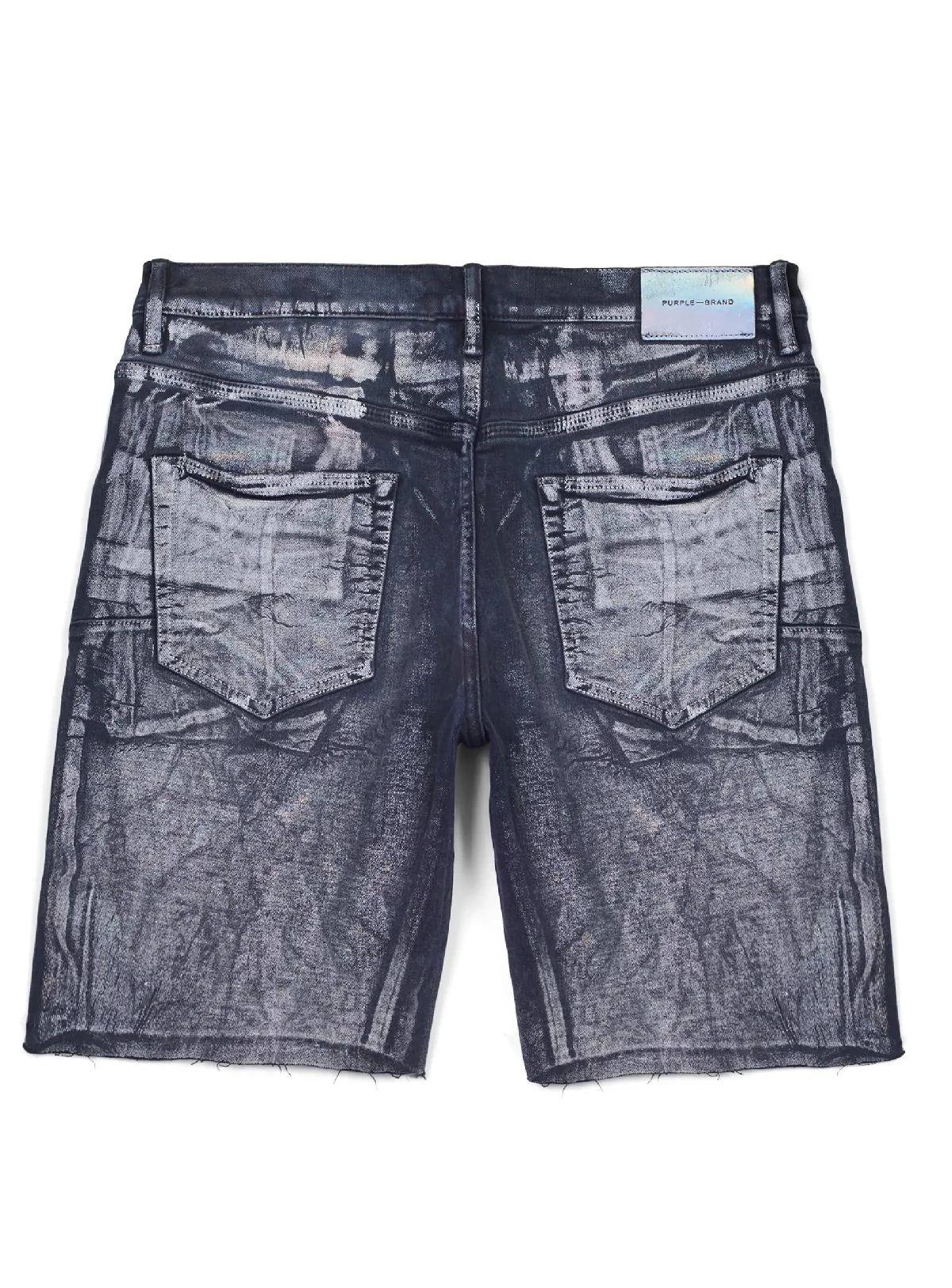 Purple-Brand Shorts - Washed Black Iridescent Pearl - P020-WBIP
