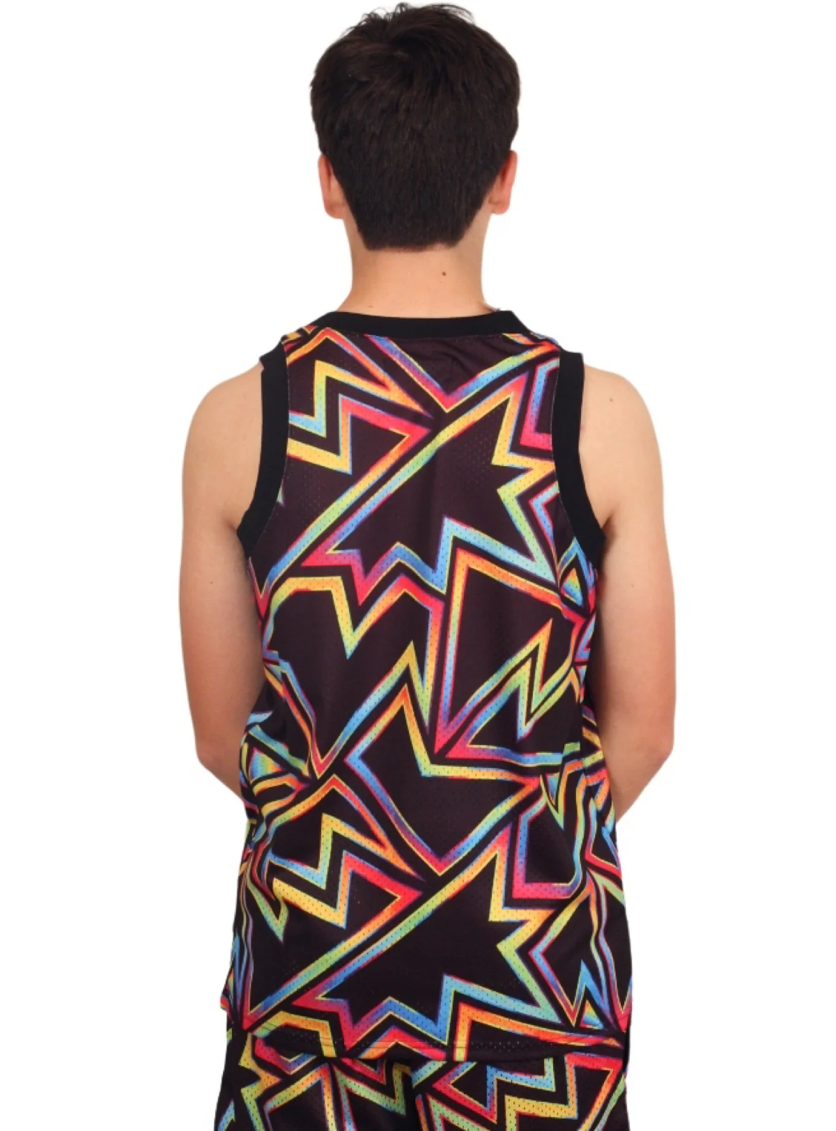 Rebel Minds Short Set - Mesh Dimes Tank - Black - 121-161