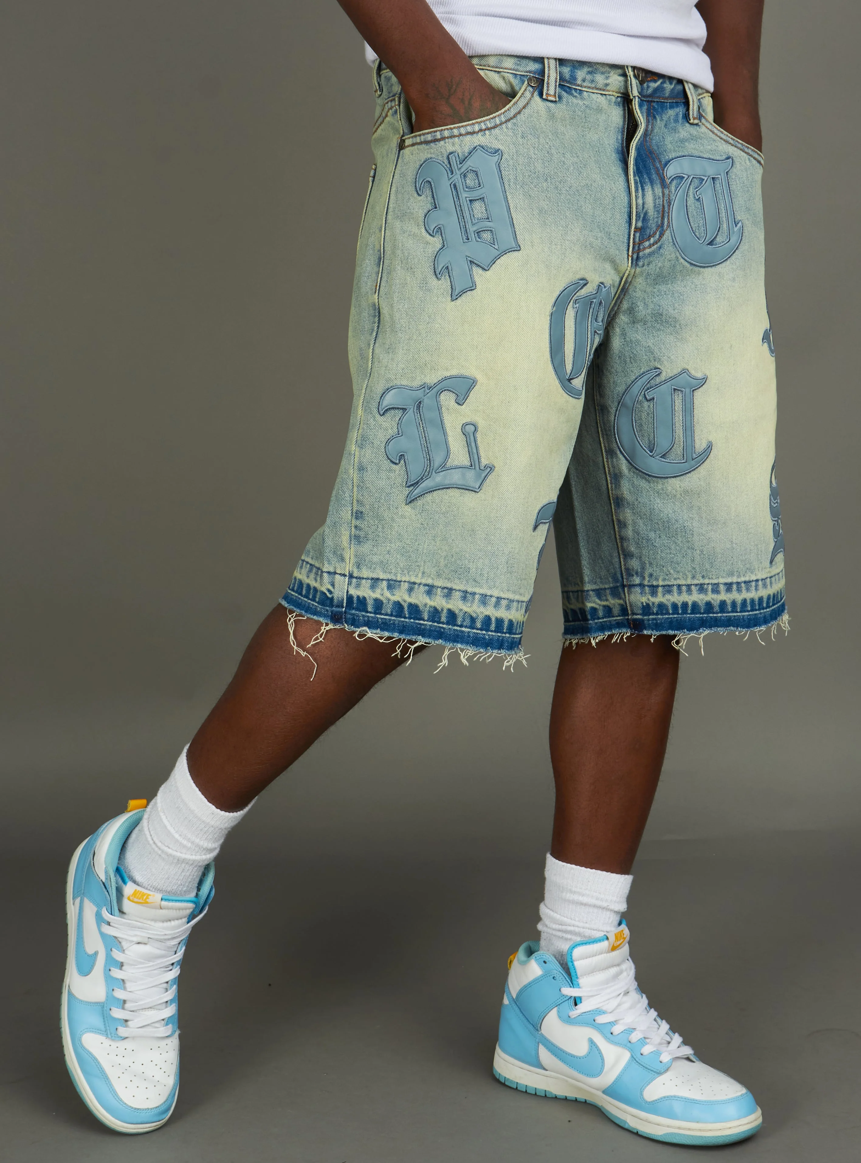 Politics Shorts - Betz - Light Vintage Blue Wash - 227