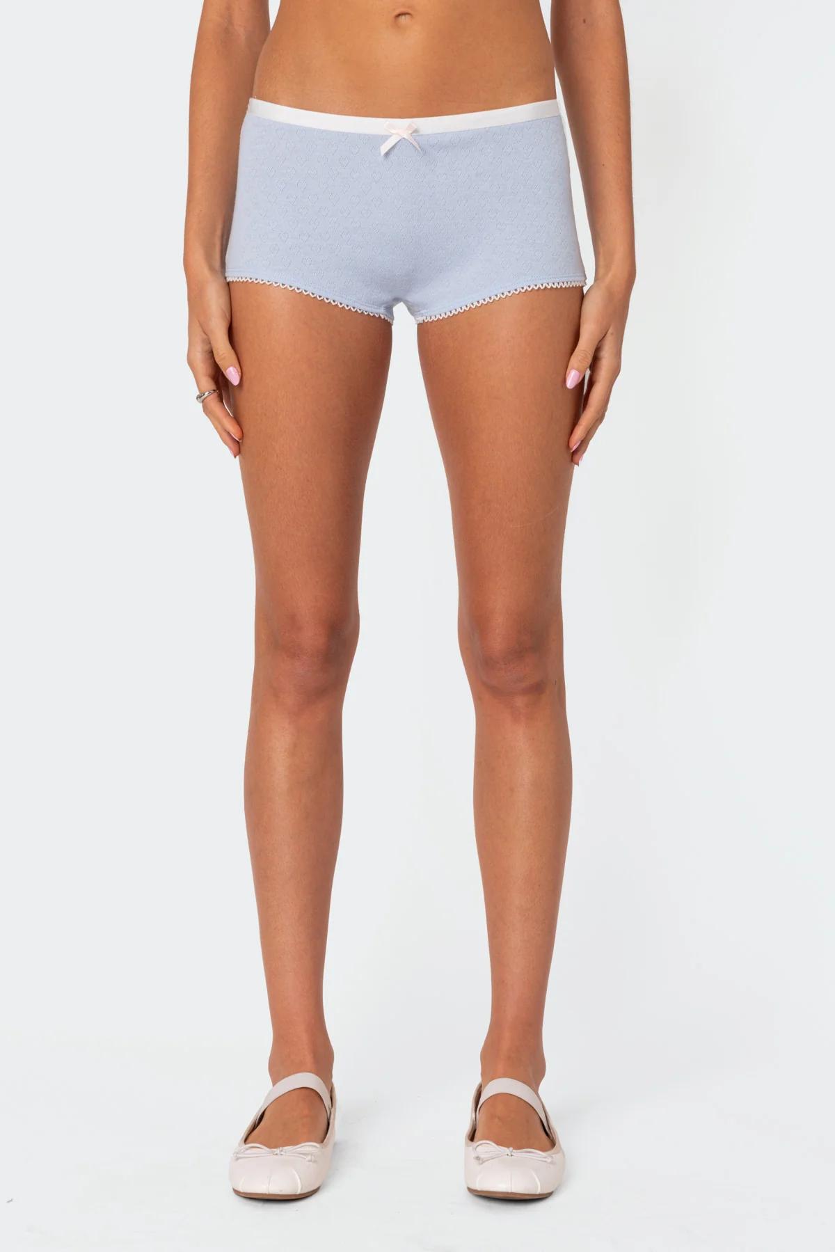 Mariana Pointelle Micro Shorts