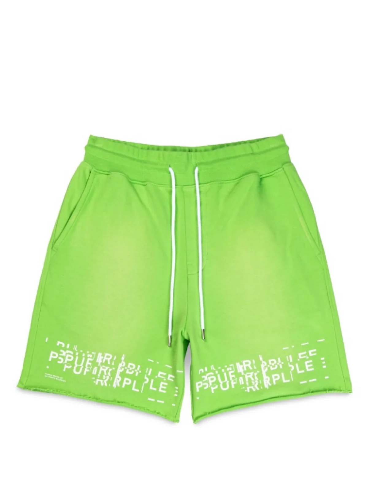 Purple-Brand Shorts - French Terry Sweats - Lime - P467-MFFG224