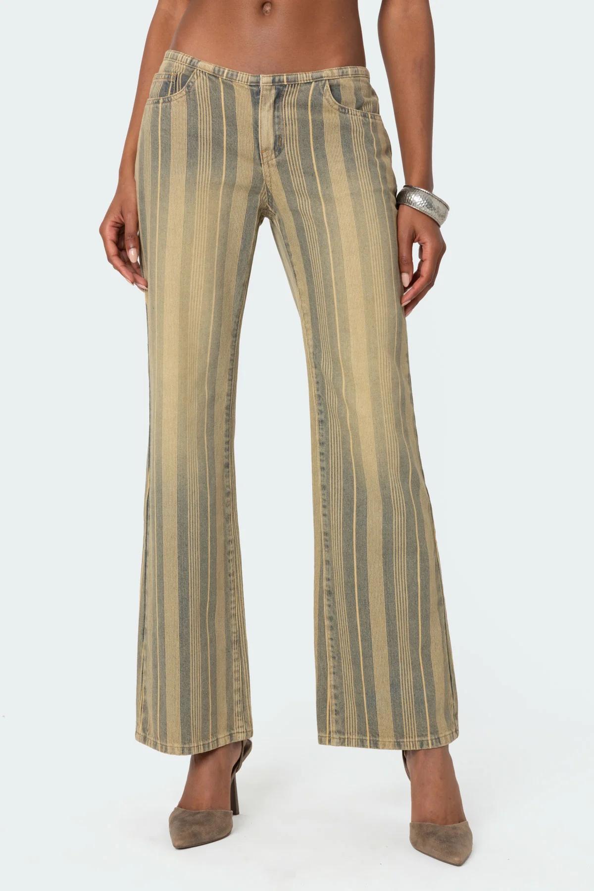 Eternity Pinstripe Flare Jeans