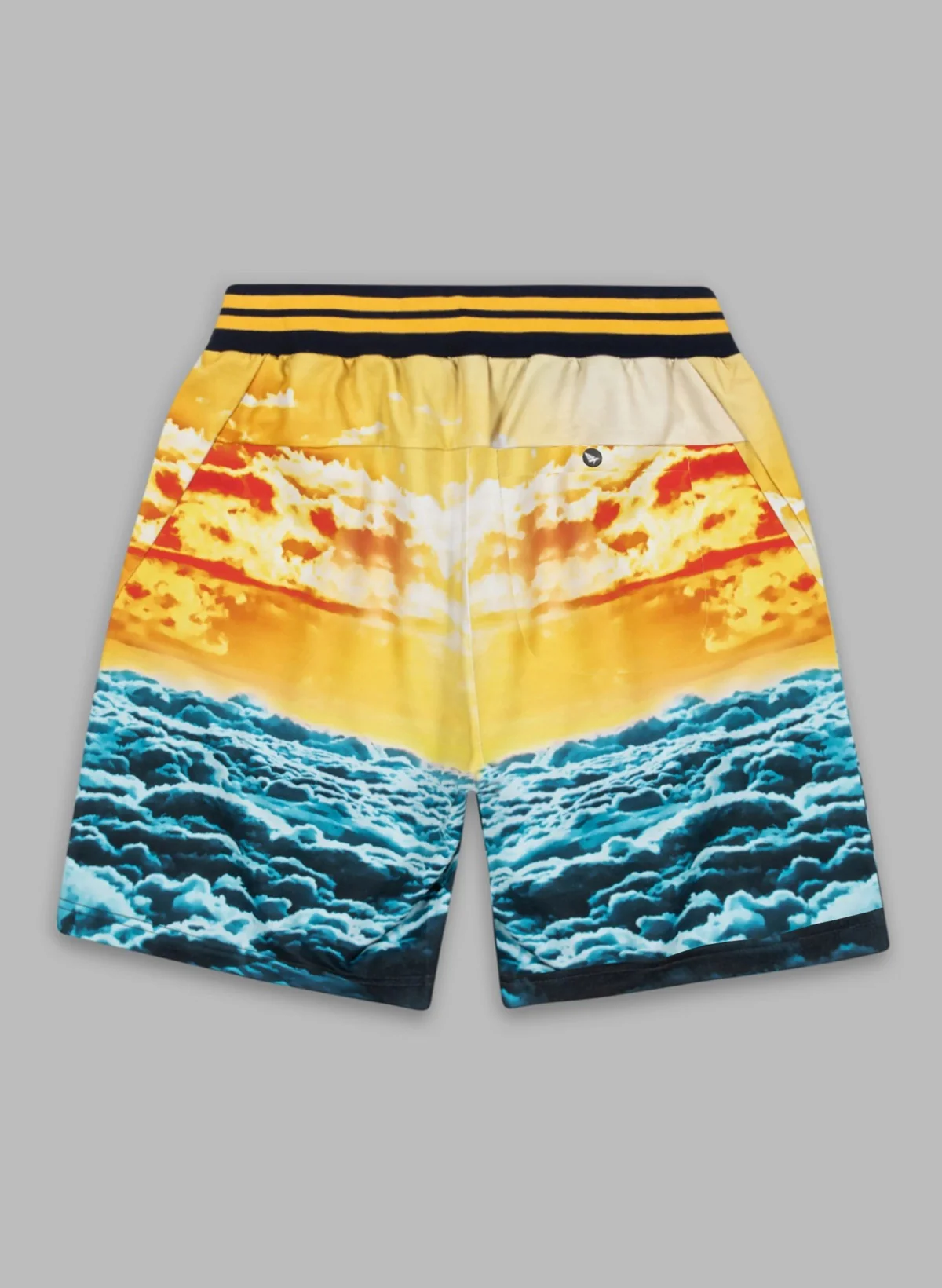 Paper Plane Shorts - Cloud Surf - Blue/Yellow - 600024