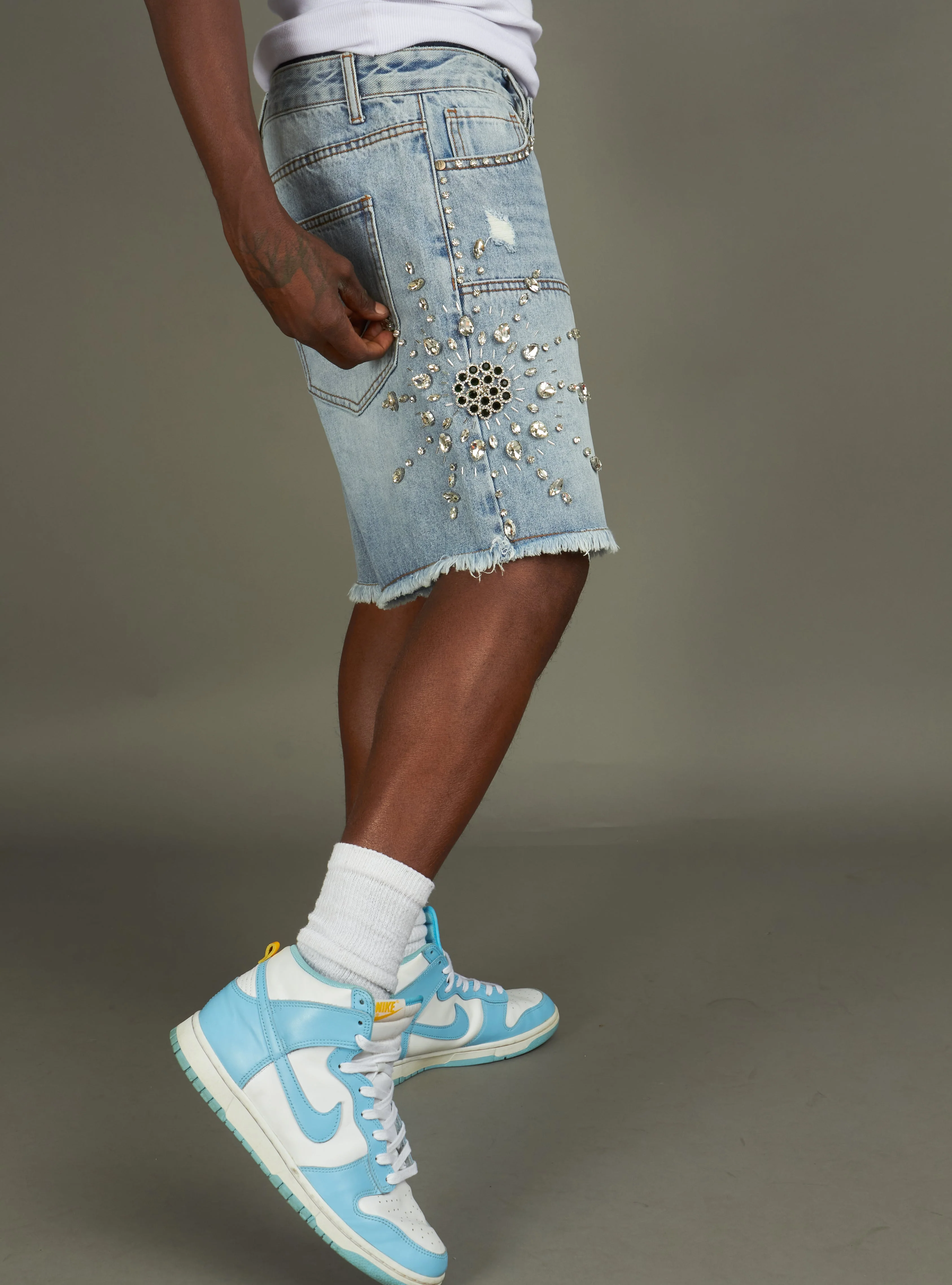 Politics Shorts - Maud - Blue Wash - 201