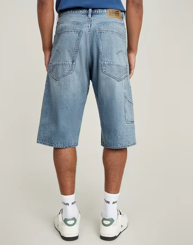 G-Star Shorts - Bam Logger Short - Vintage Ripped Mine Dust - D26129-H118