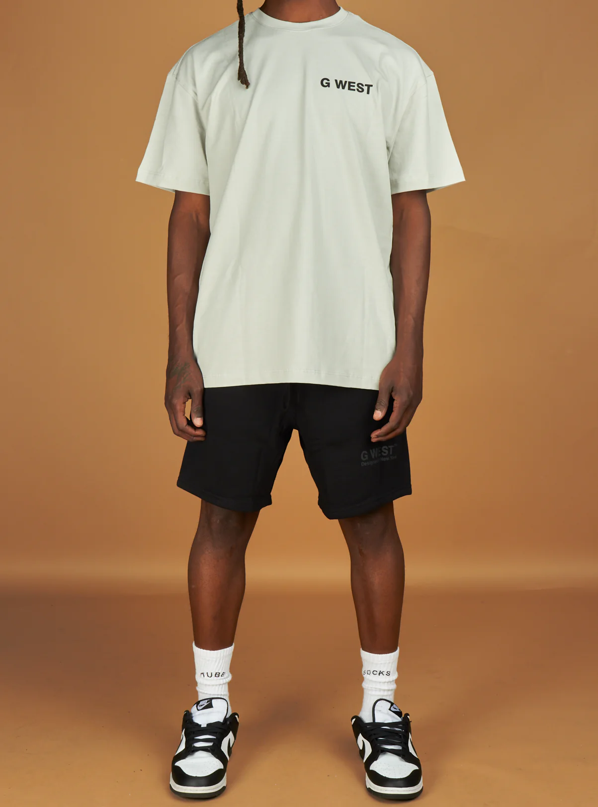 G West Short Set - Dazzling Dynamo - Grey And Black - GWPSET9020