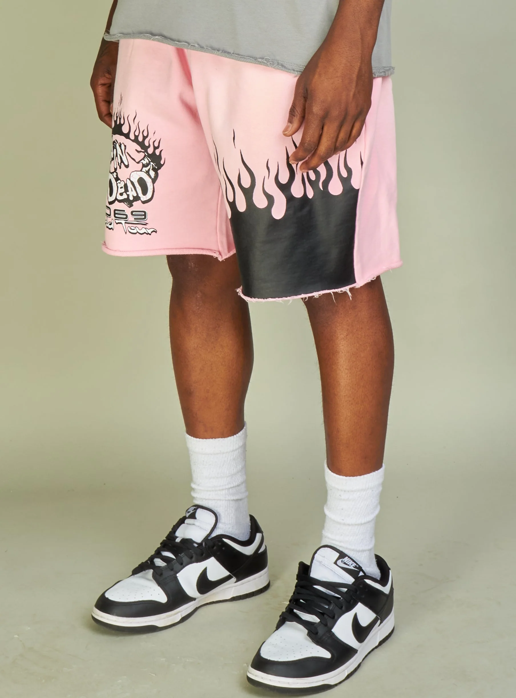 NME Shorts - Woodard - Pink, Black And White - 621