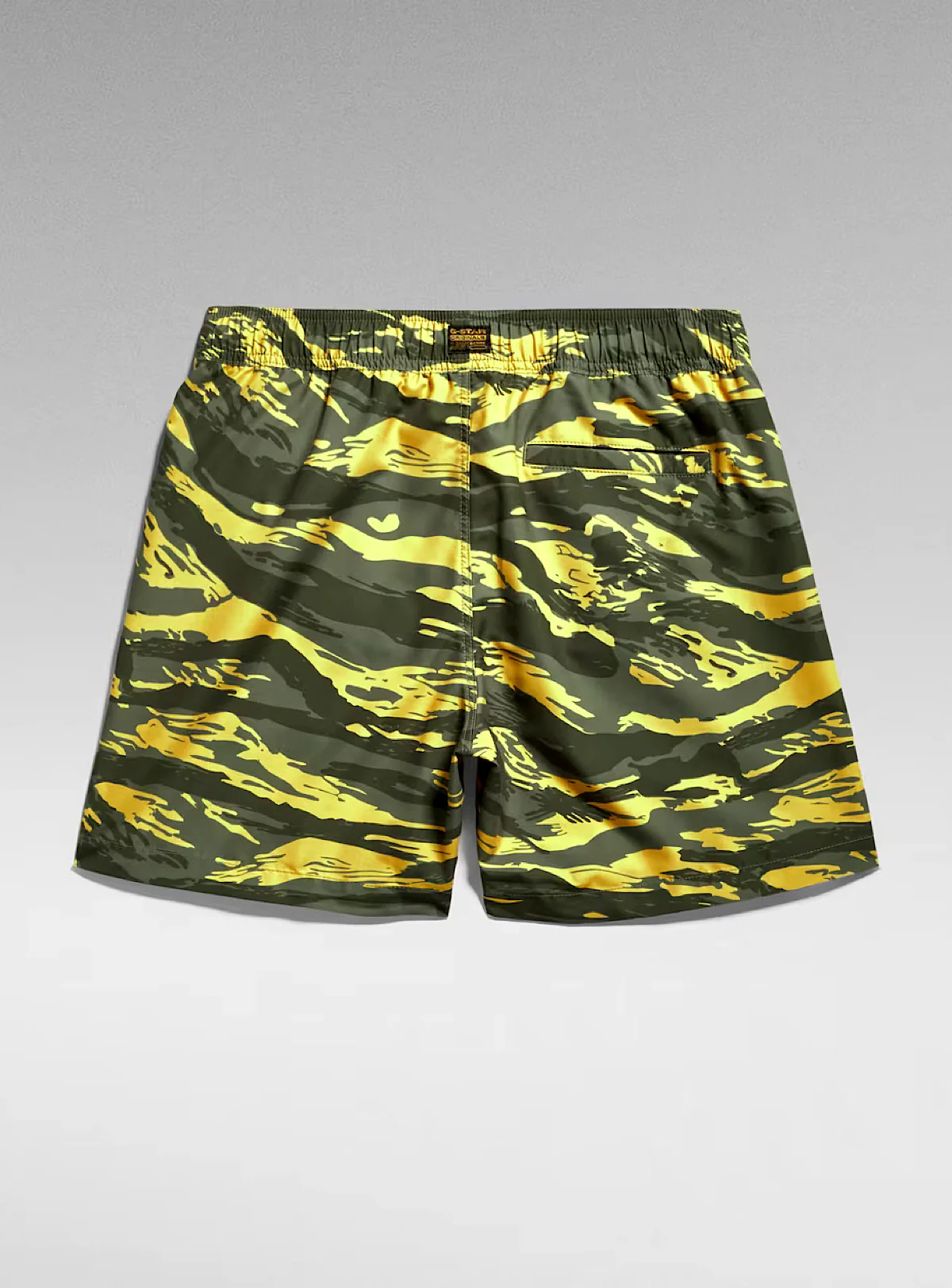 G-Star Shorts - Dirik Letter Swim - Dark Lemon Tiger - D24475