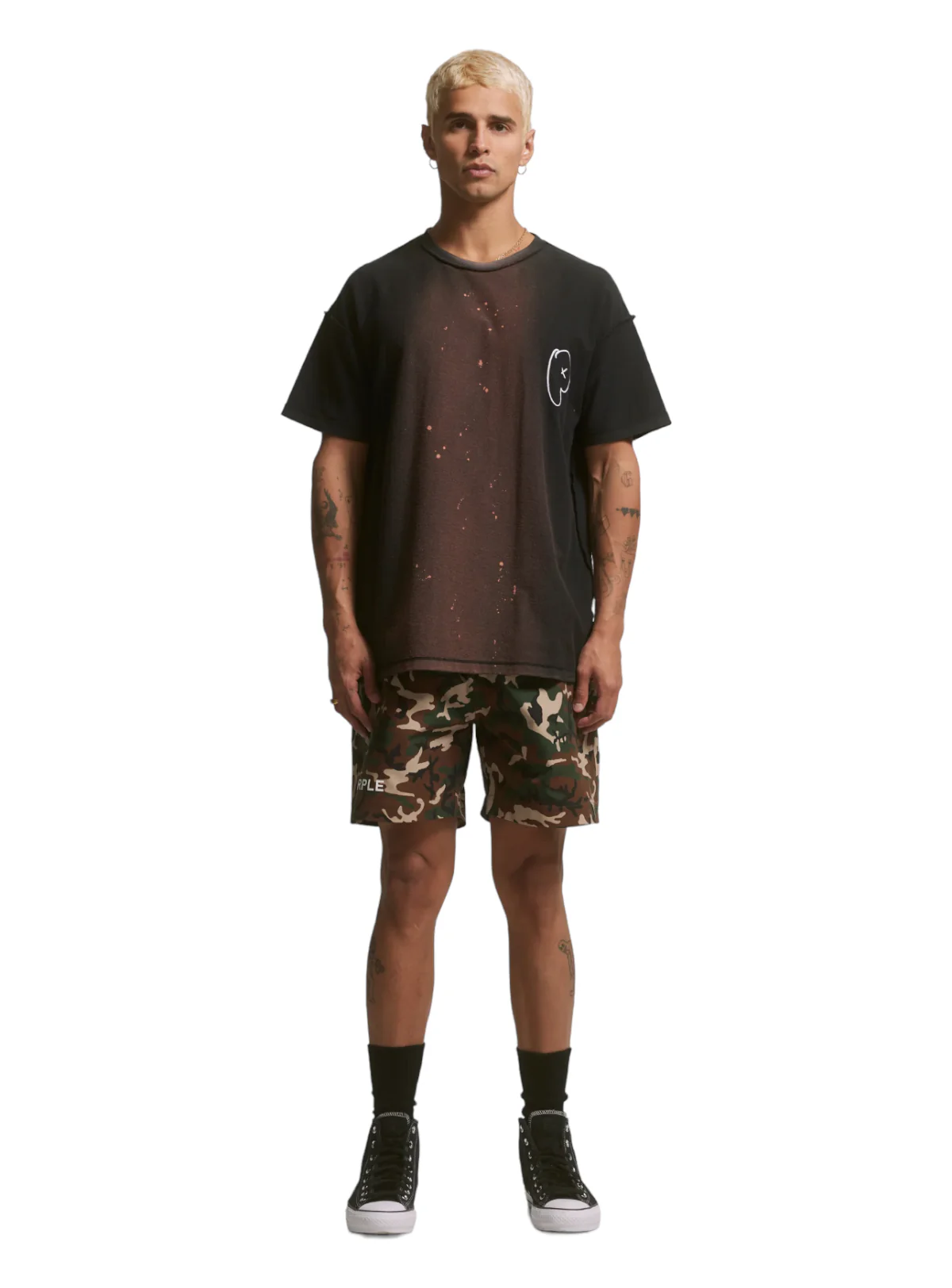 Purple-Brand Swim Trunks - All Round - Camo Multi - P504