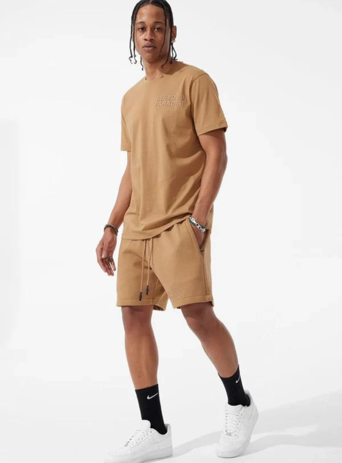 Jordan Craig Shorts - See You In Paradise - Mocha - 9097A