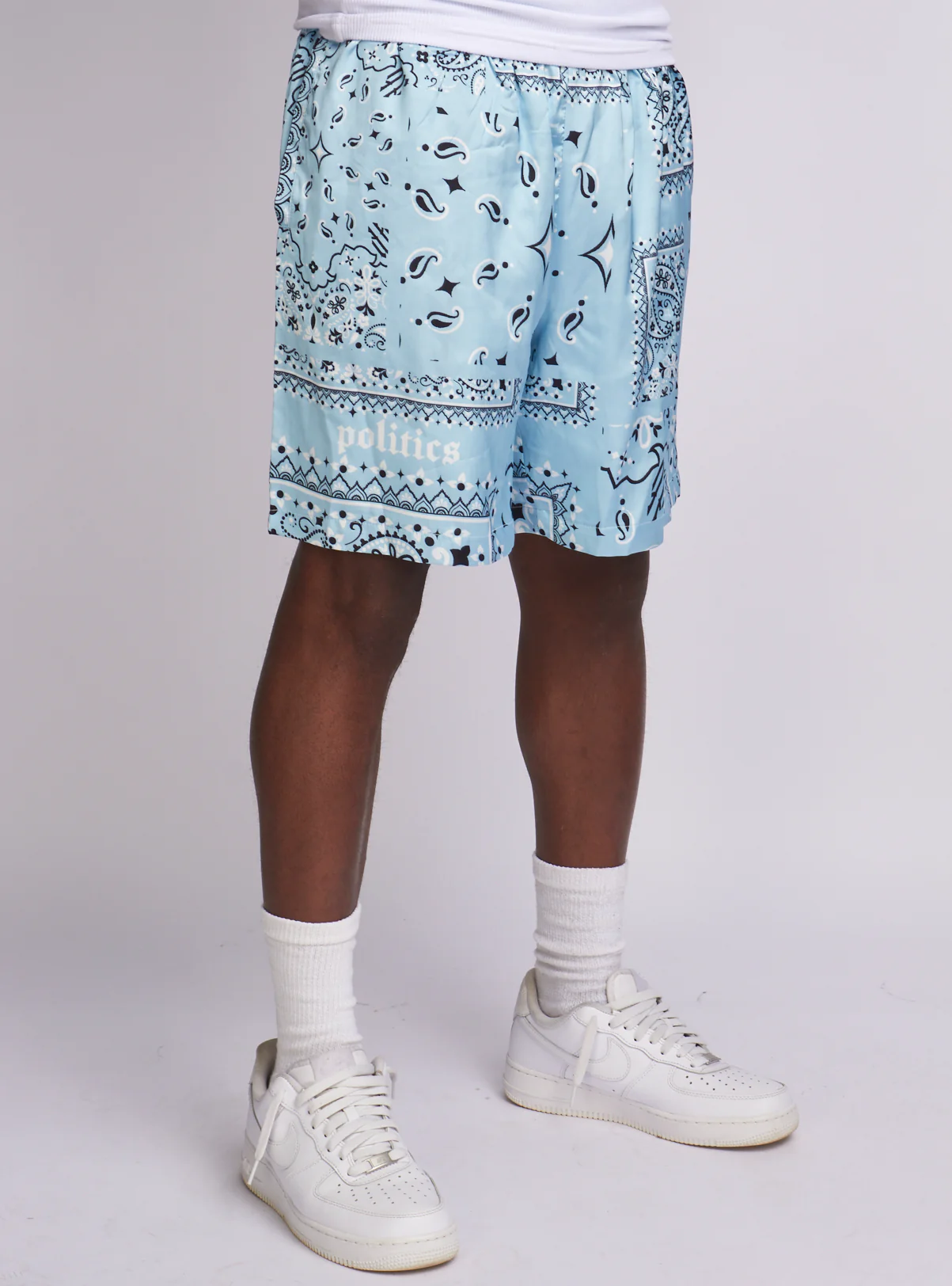 Politics Shorts - Blue Bandana  - Hughes623