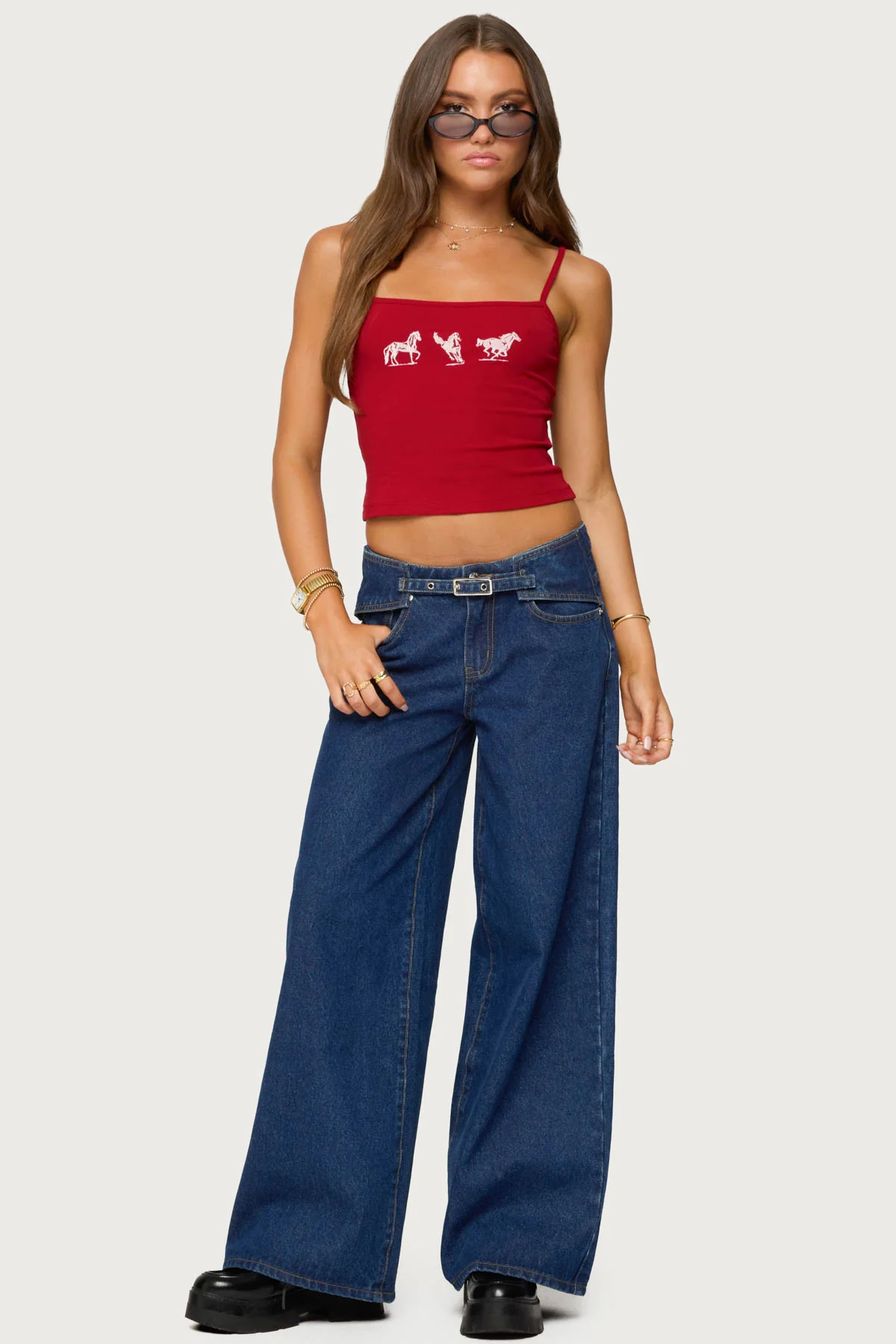 Wild Horses Graphic Tank Top