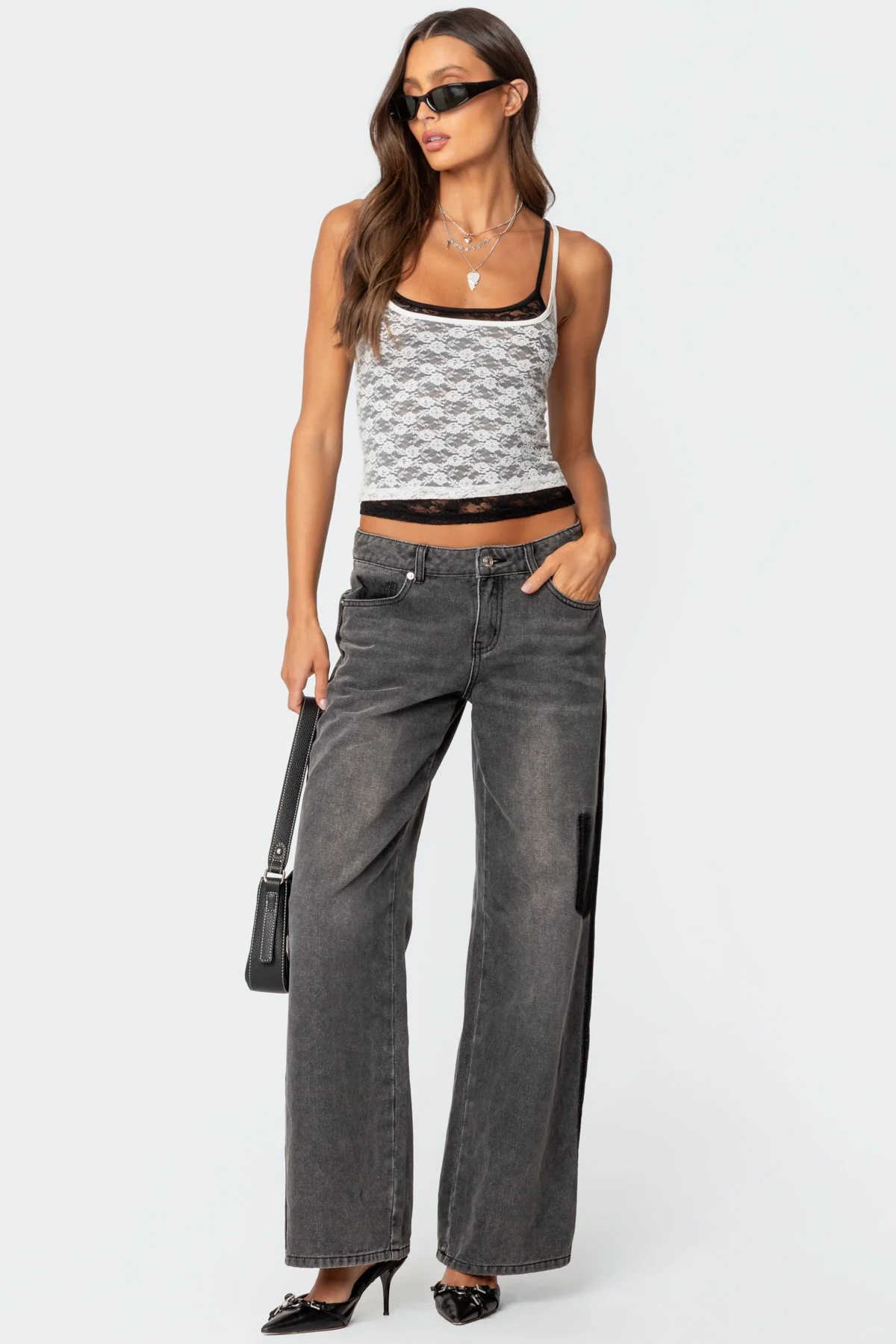 Wynnie Layered Lace Tank Top