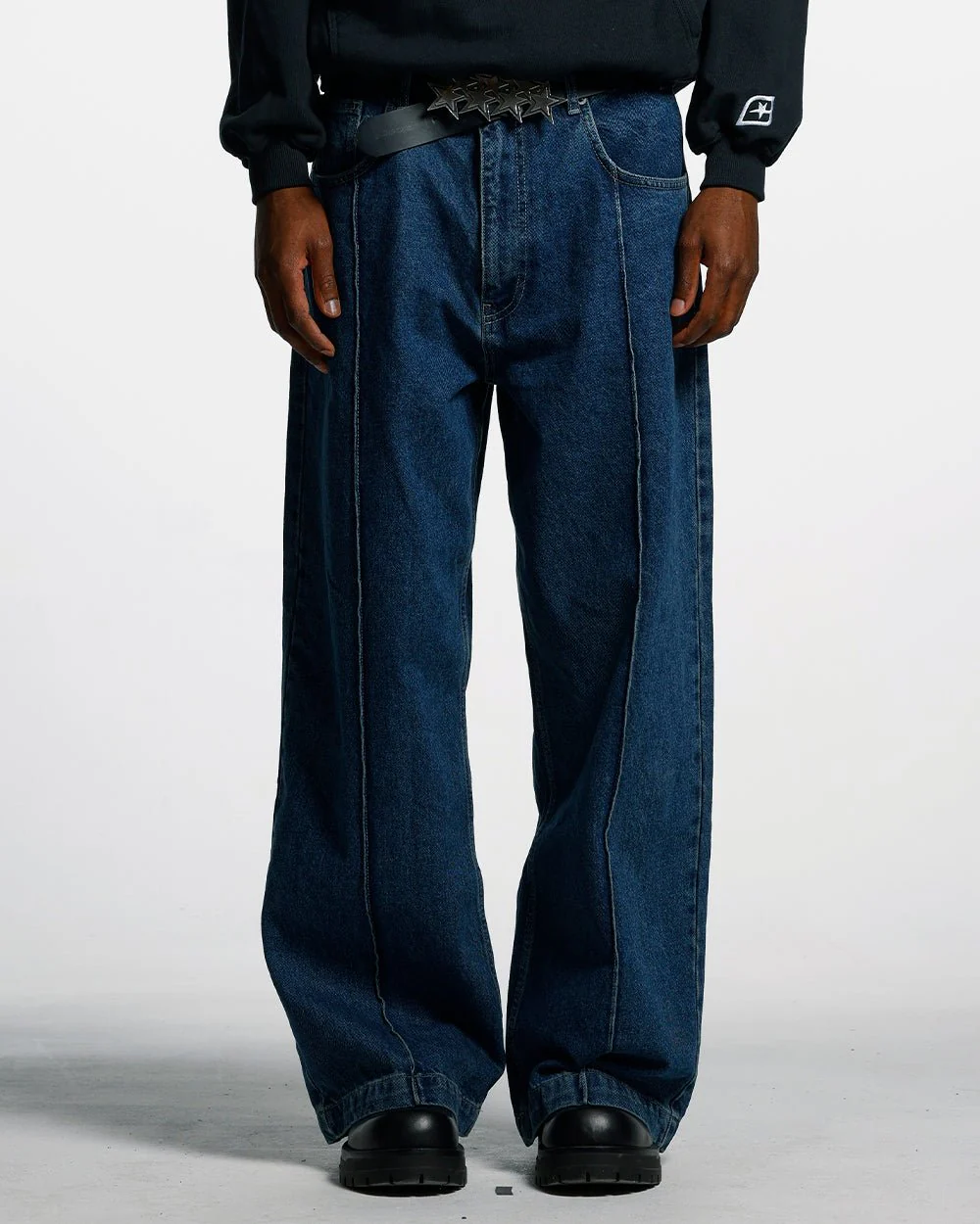 PINTUCK V2 PANTS BLUE DENIM