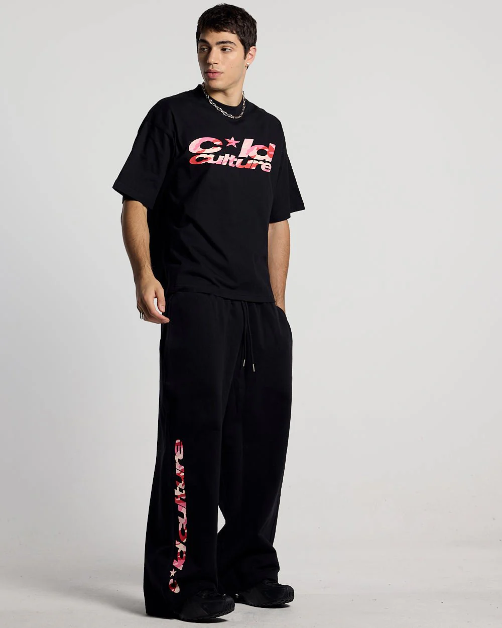 WILD CAMO SWEATPANTS BLACK