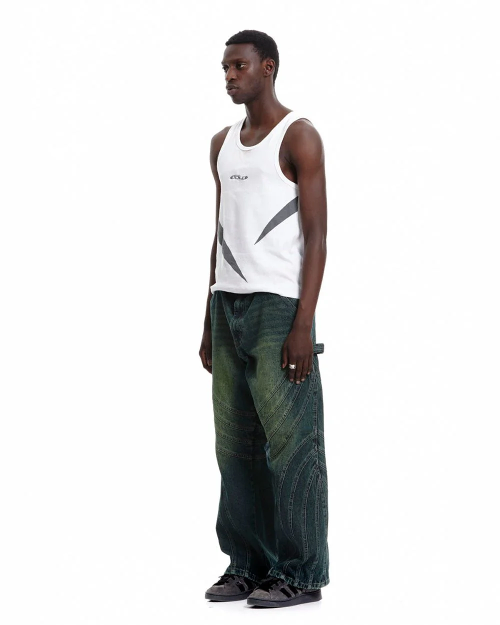 V1 MAZE PANTS GREEN DENIM