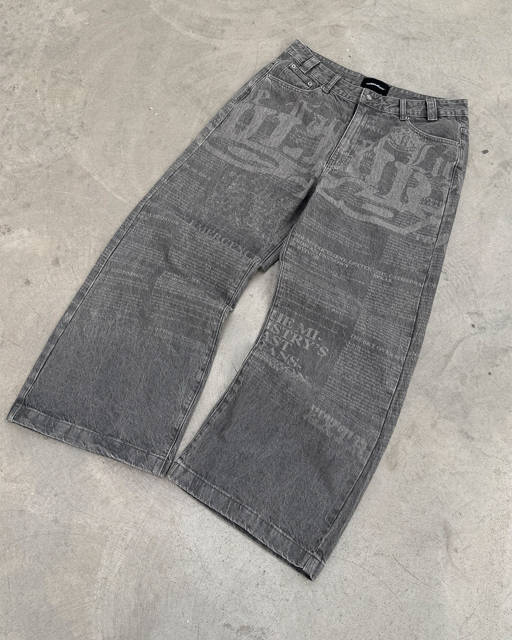 NEWSPAPER V2 PANTS  GREY