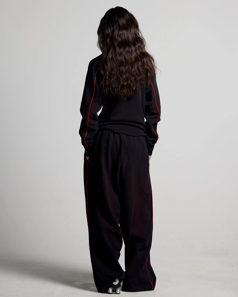 SAVAGE WASHED PANTS BLACK & RED